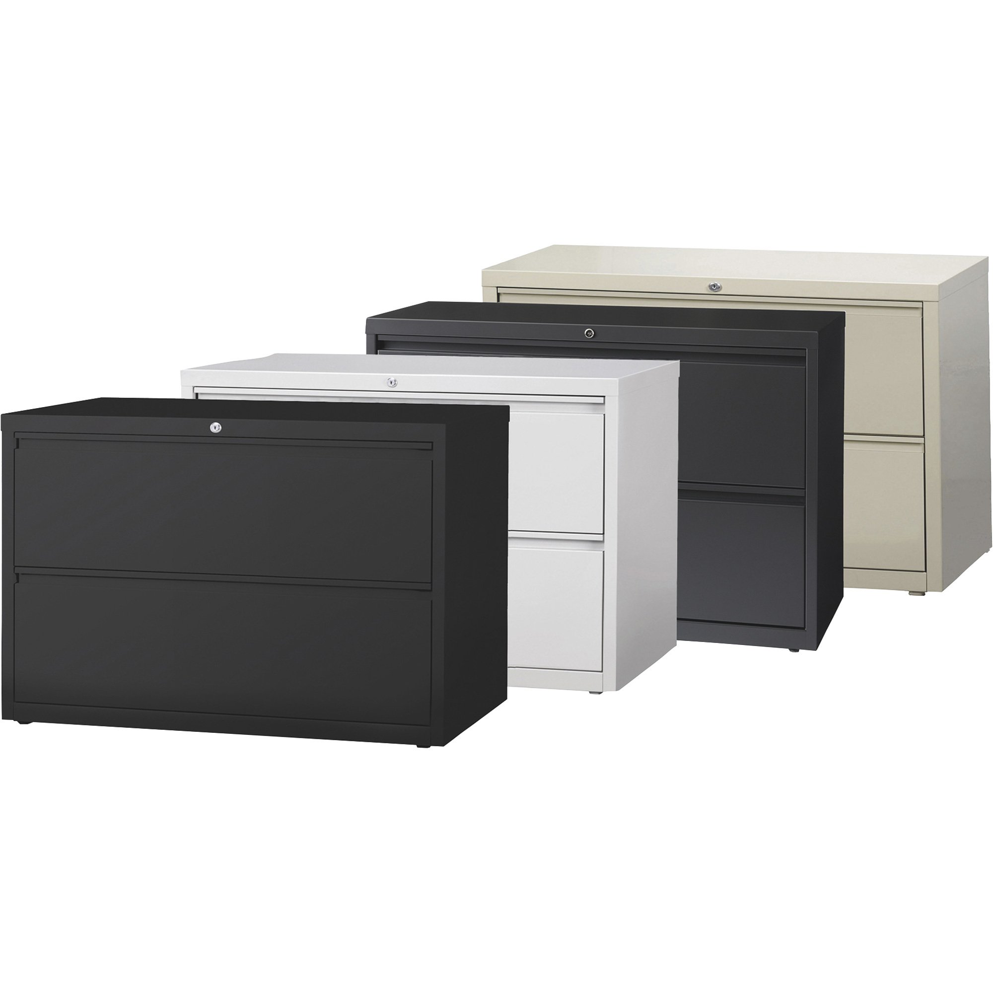 Hirsh Industries 2-Drawer File for Letter-, Legal- or A4-Size Files — 42in.W x 18 5/8in.D x 28in.H