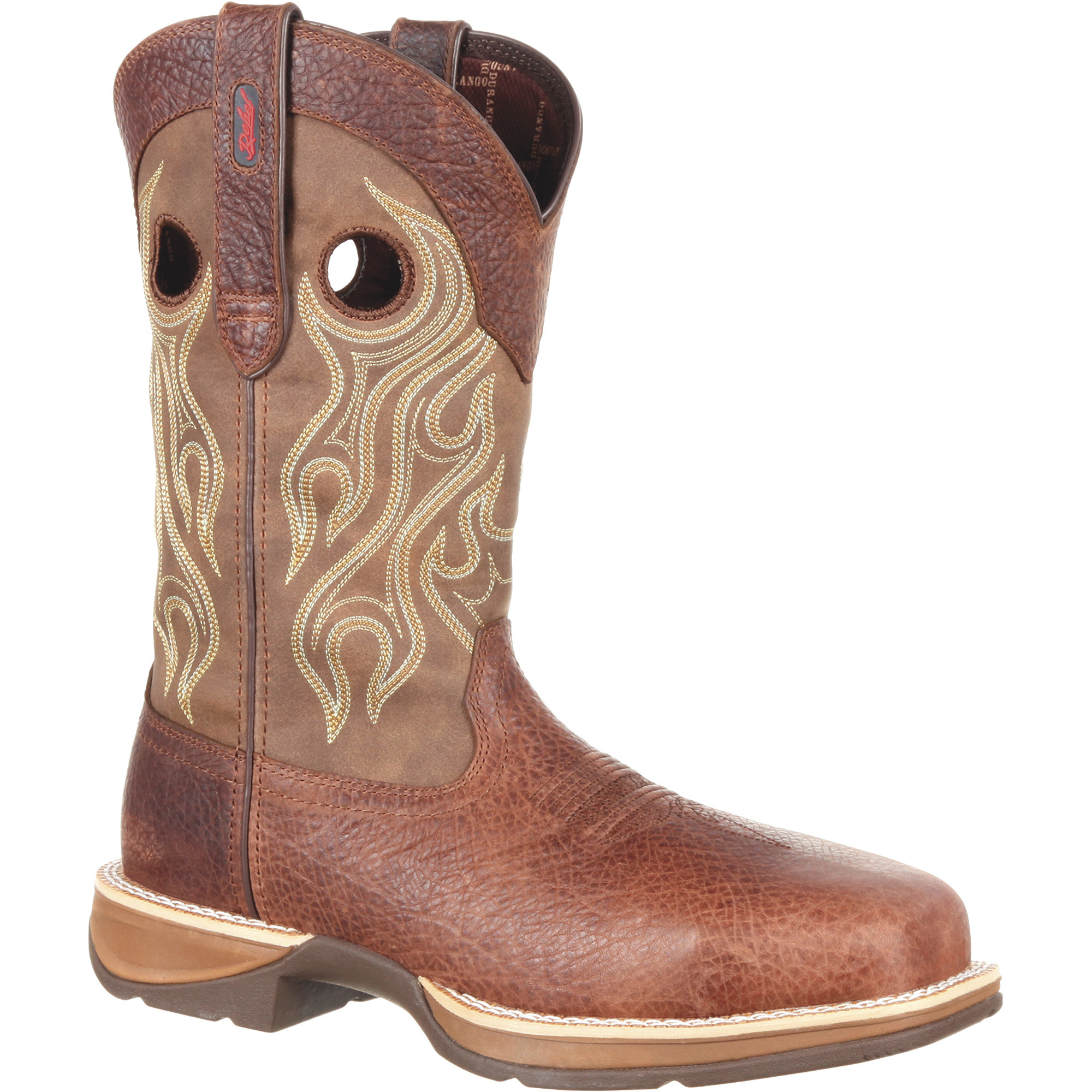 Durango Rebel Waterproof - Stivali Western Da Uomo In Pelle, Impermeabili, Tacco Piatto