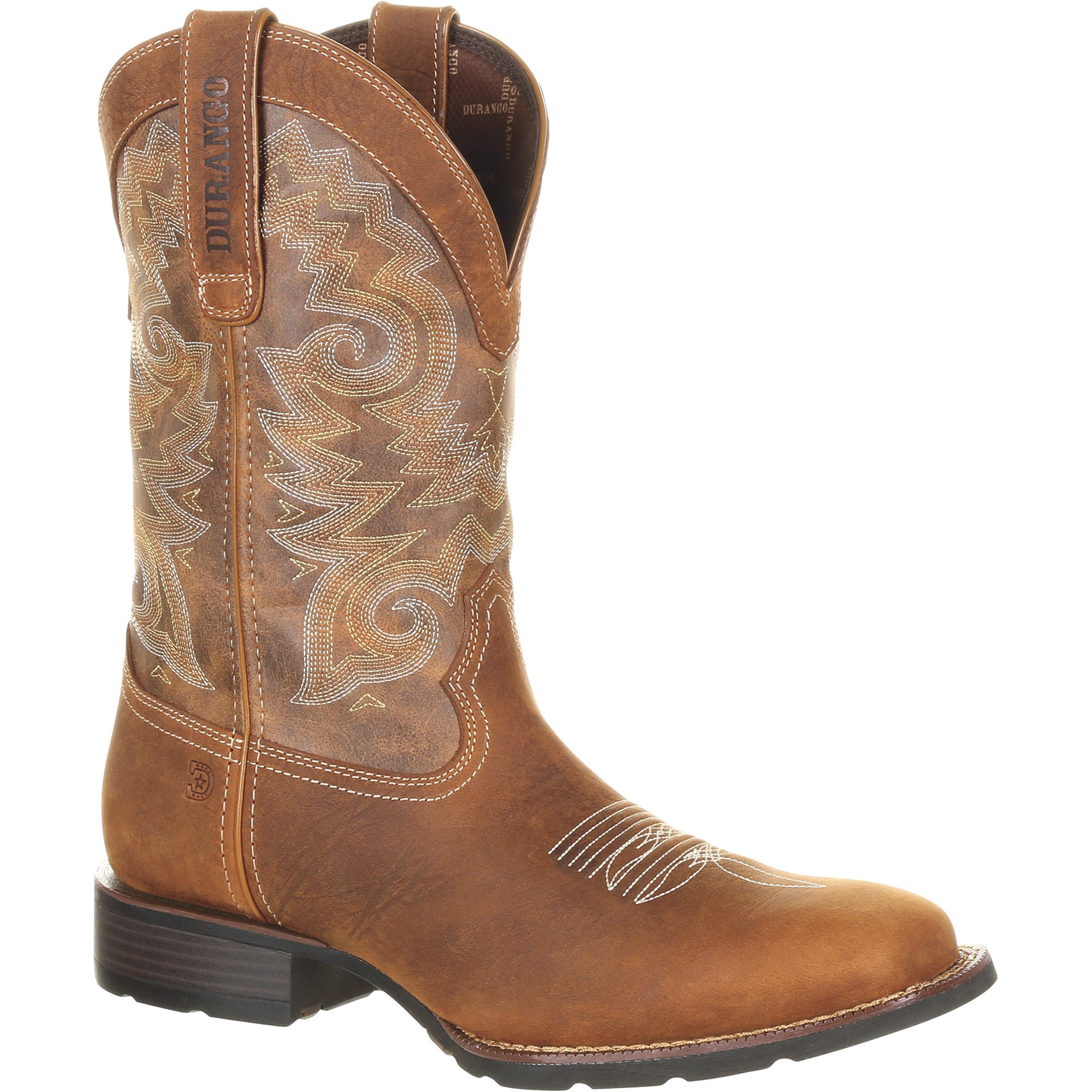 mustang discount tobacco Durango Men's Mustang 12in. Waterproof Western Work Boots — Saddle Brown/ Tobacco, Size 11 Wide, Model# DDB0138