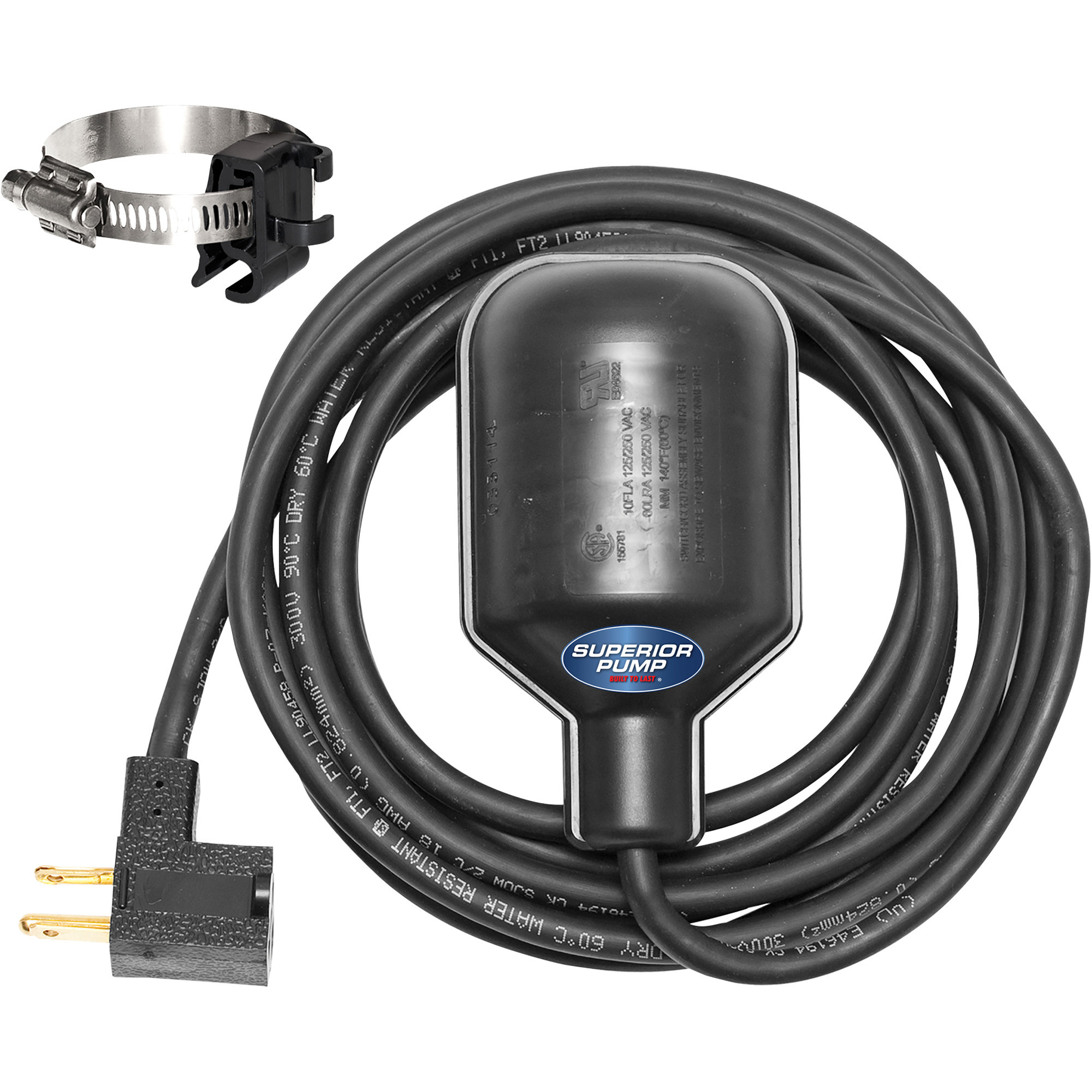 Superior Pump Tethered Float Switch, Model# 92000