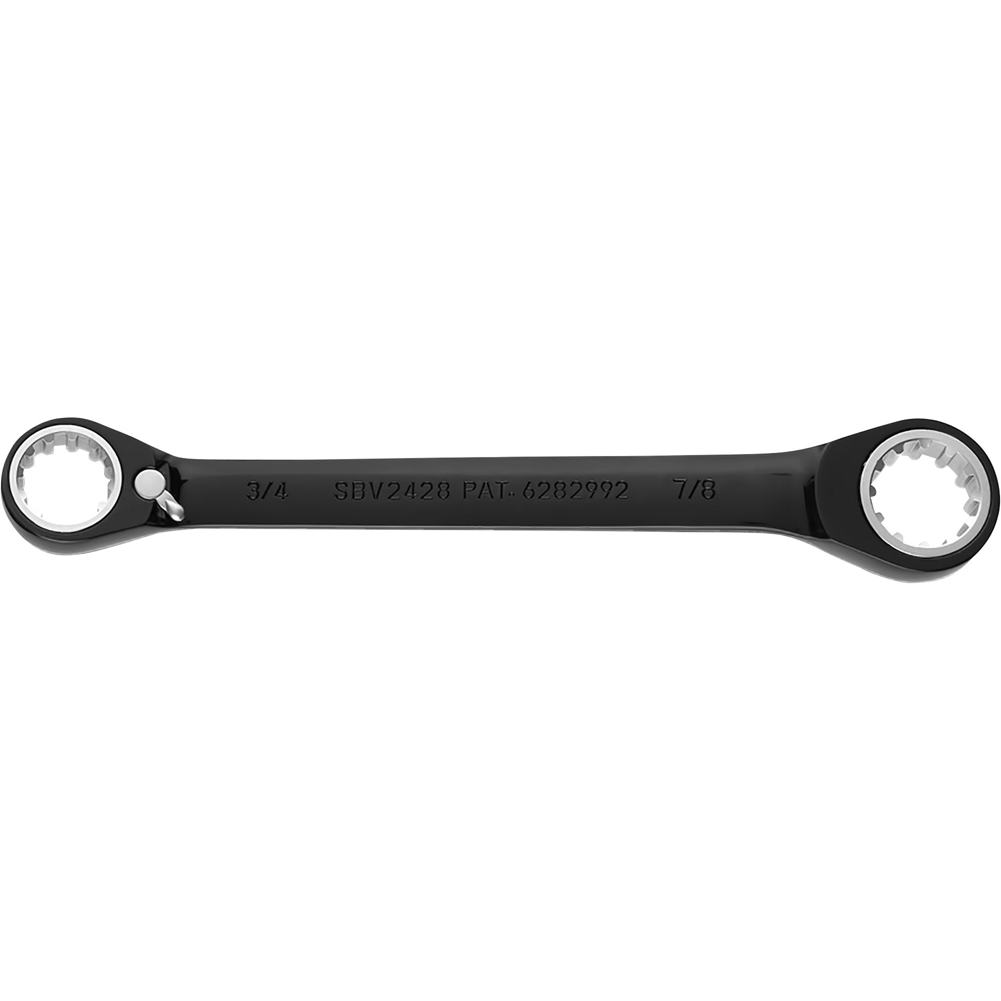 Proto Black Chrome Double Box Reversible Ratcheting Wrench, Model# JSBV2428