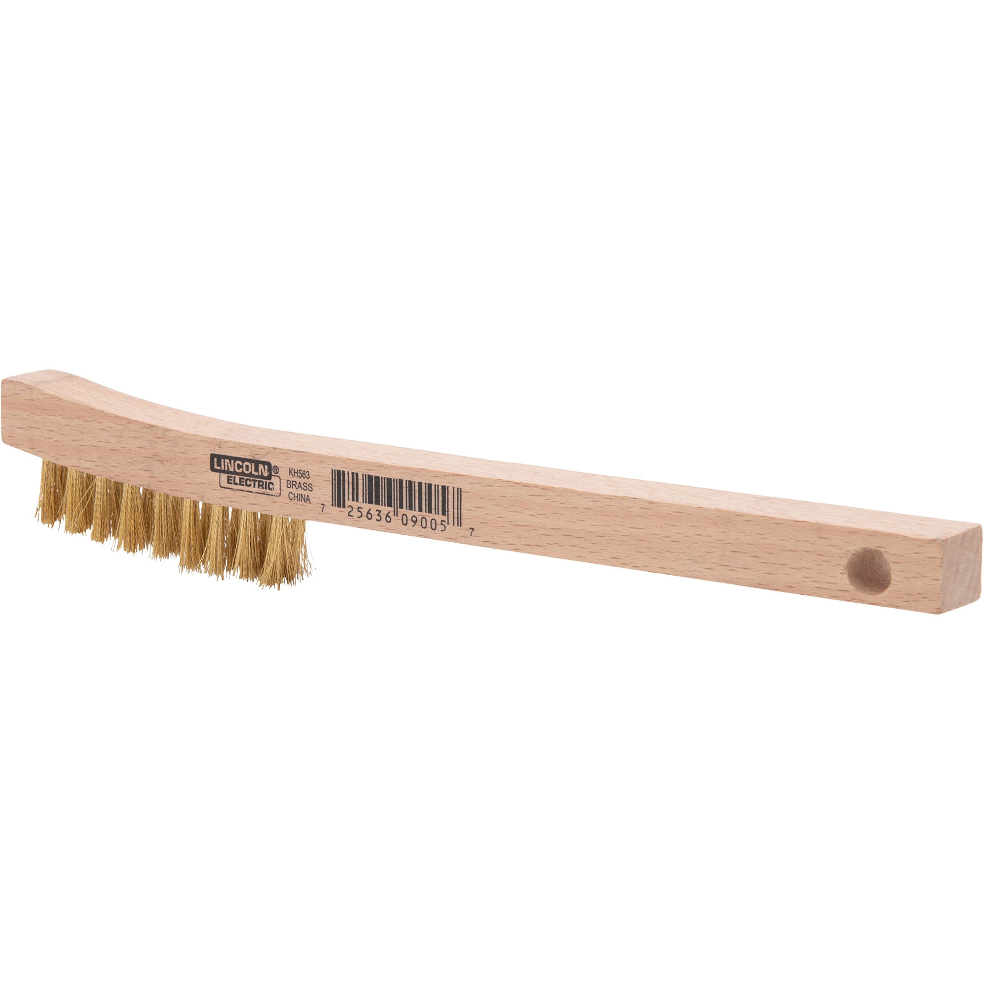 Lincoln Electric Wire Brush — Brass Wire, 2in. x 9in., Model