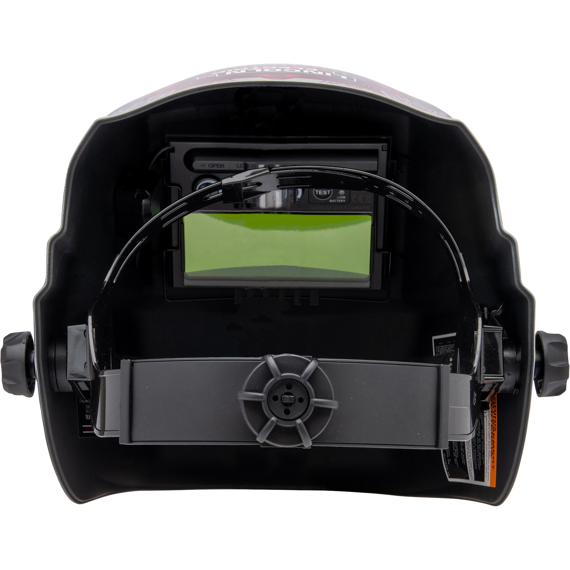 Lincoln Electric AutoDarkening Welding Helmet Kit, Bloodshot Eyeball