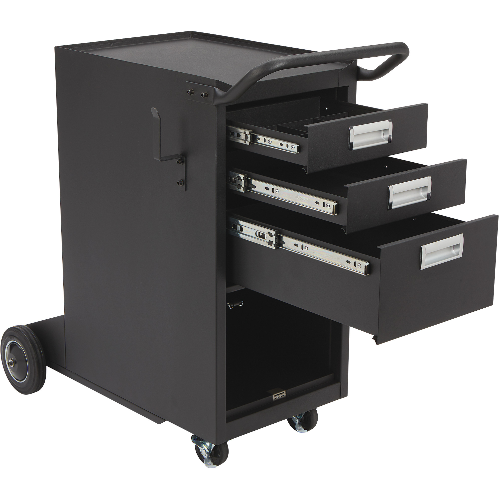 Klutch Deluxe 3Drawer Welding with Enclosed Storage — 35 3/4in