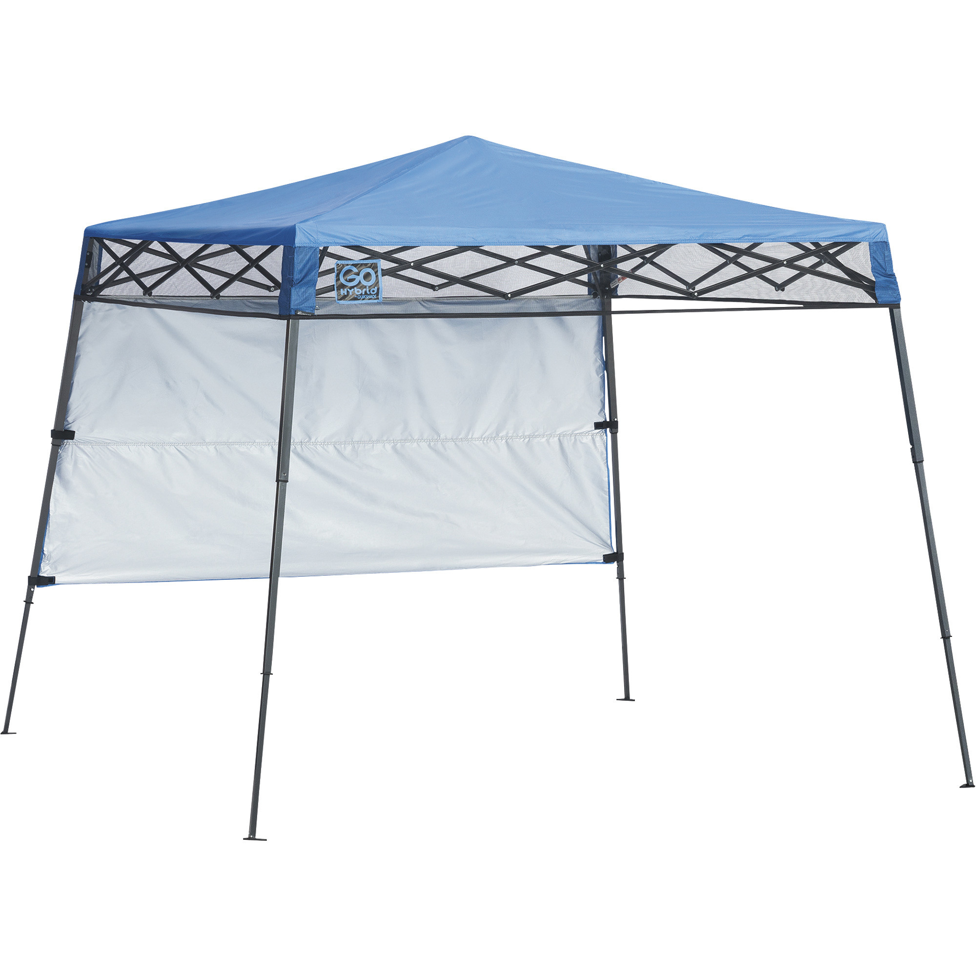 Quik Shade Go Hybrid Pop-Up Canopy, 7ft.L x 7ft.W, Regatta Blue, Slant Leg, Model# 157433DS