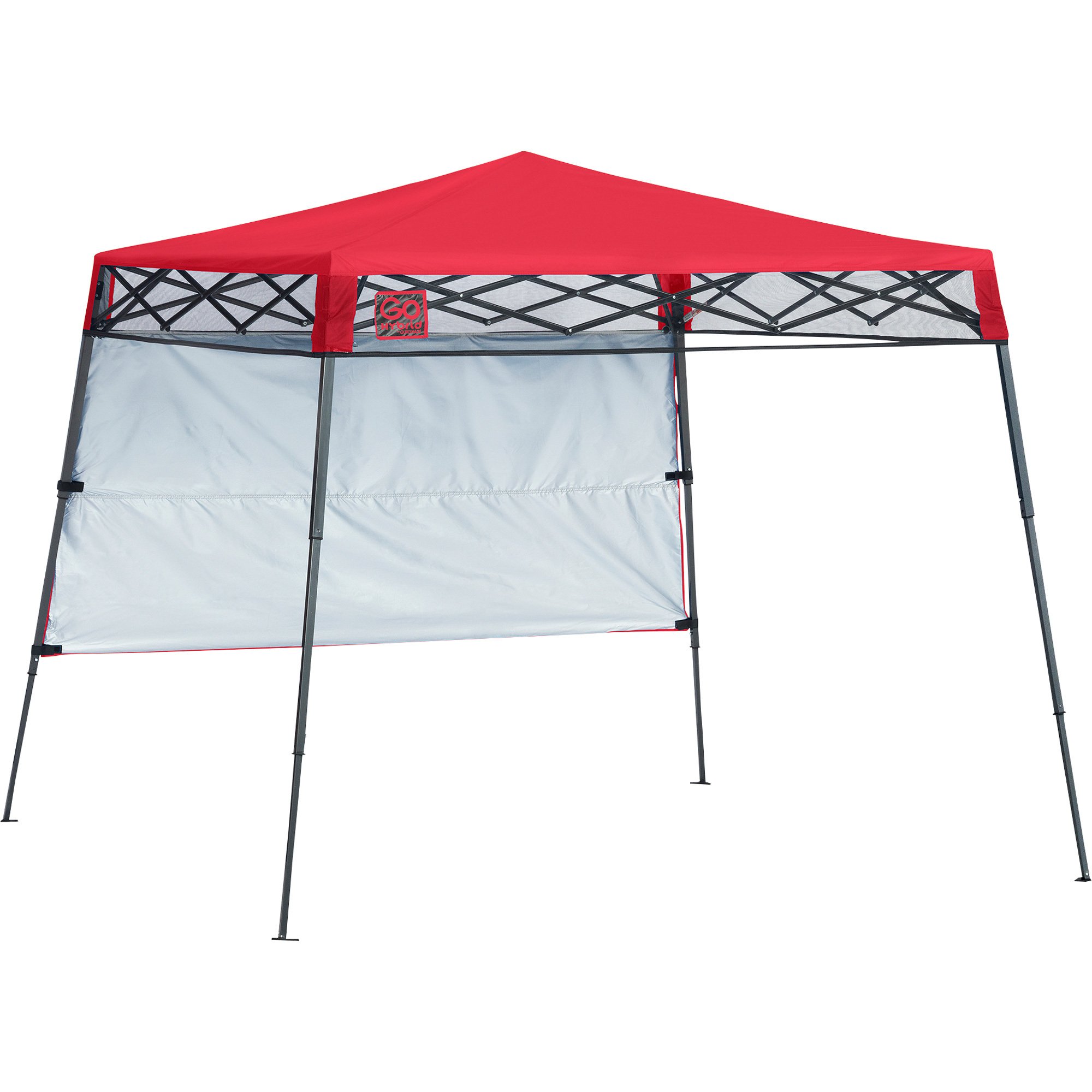 Quik Shade Go Hybrid Pop Up Canopy 7.08ft. x 7.08ft. Red Slant Leg Model 167519DS Northern Tool