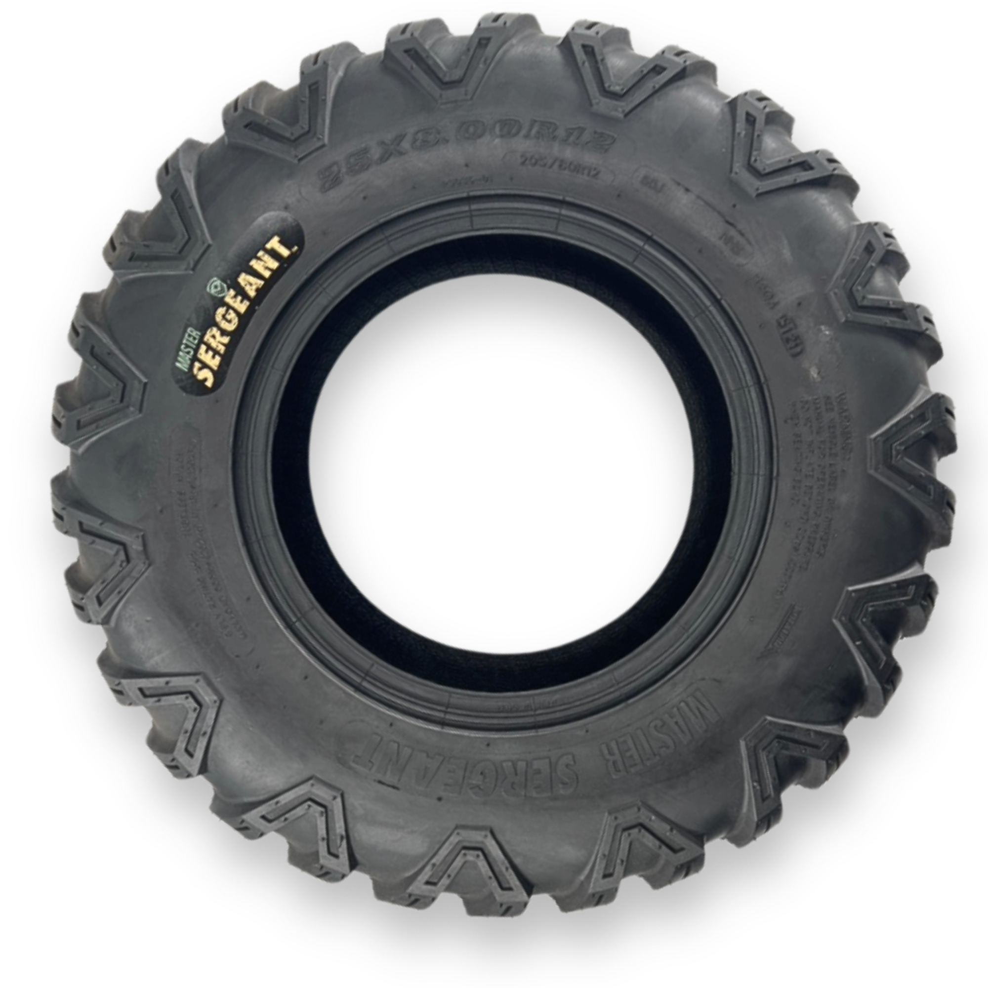 MASTER Sergeant ATV/UTV Tire, 25 x 8.00R12, Model# 540020