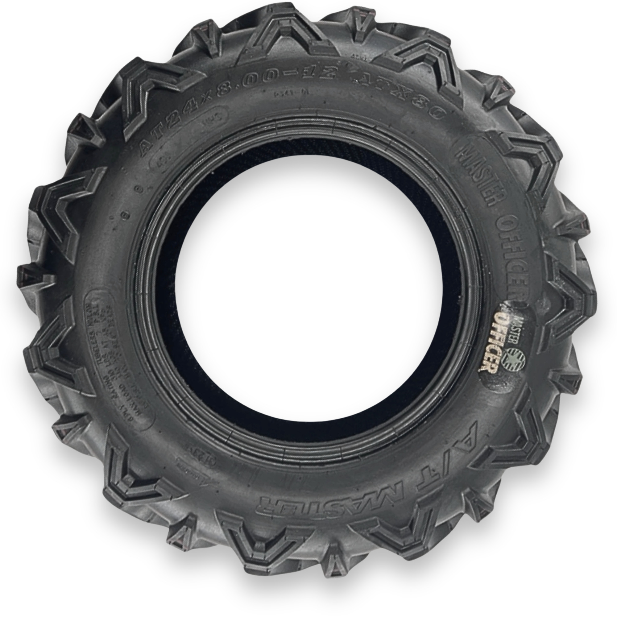 MASTER Officer ATV Tire, 24 x 8.00-12, Model# 540450