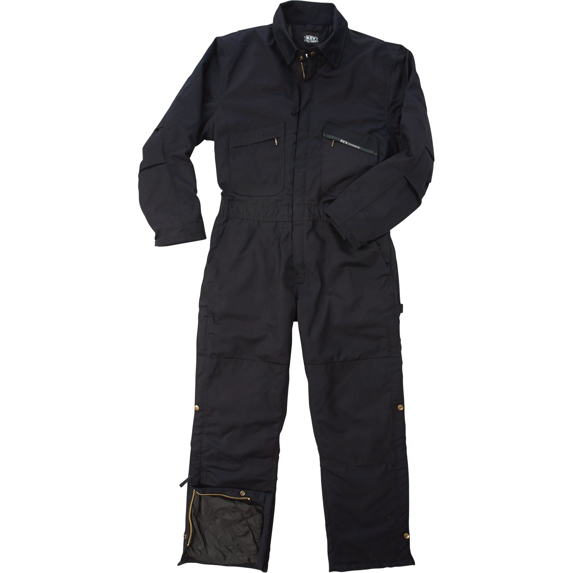Key Enterprises Insulated Twill Coveralls — Navy, XL, Model