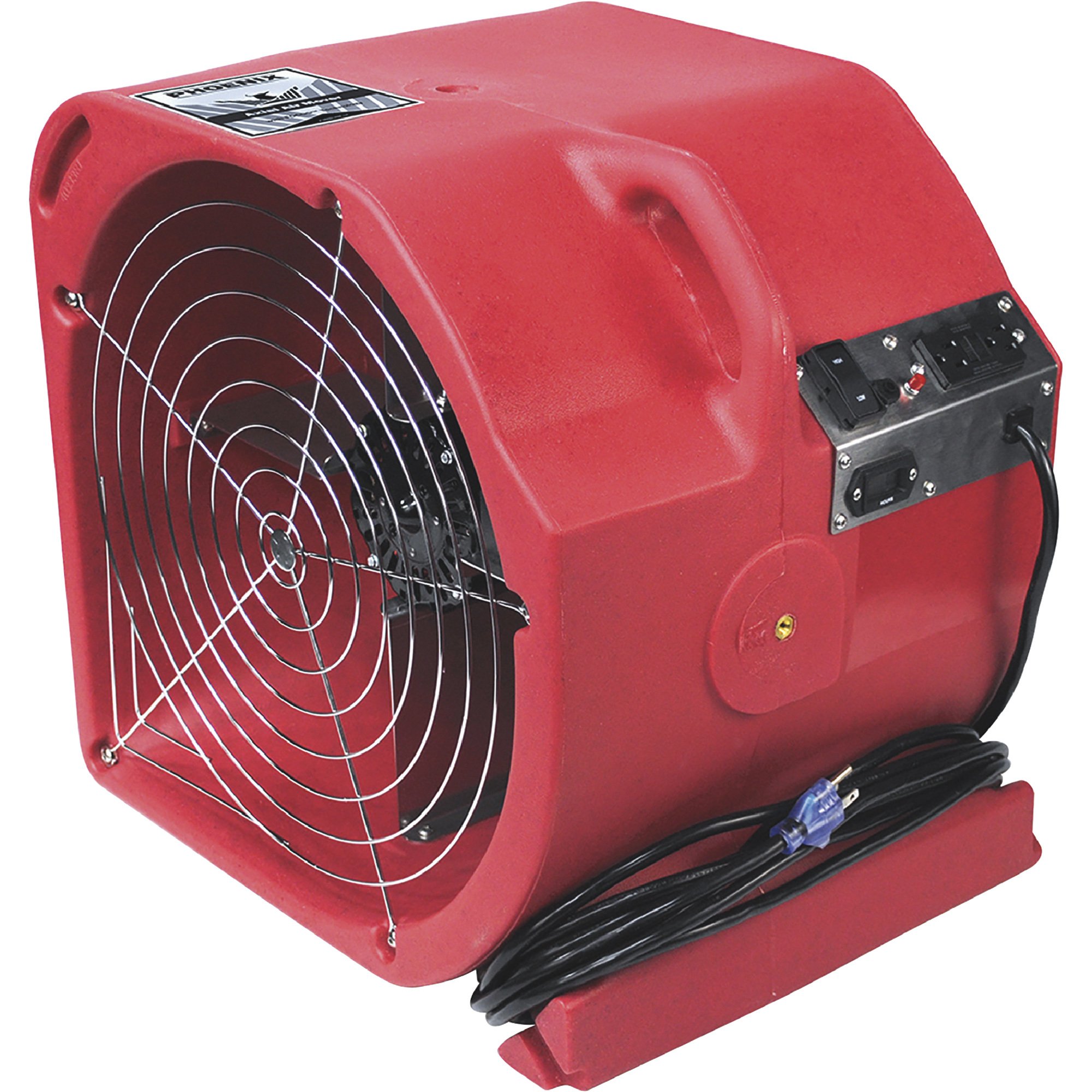 Phoenix Restoration Axial Air Mover/Dryer — 3,100 CFM, Red, Model 