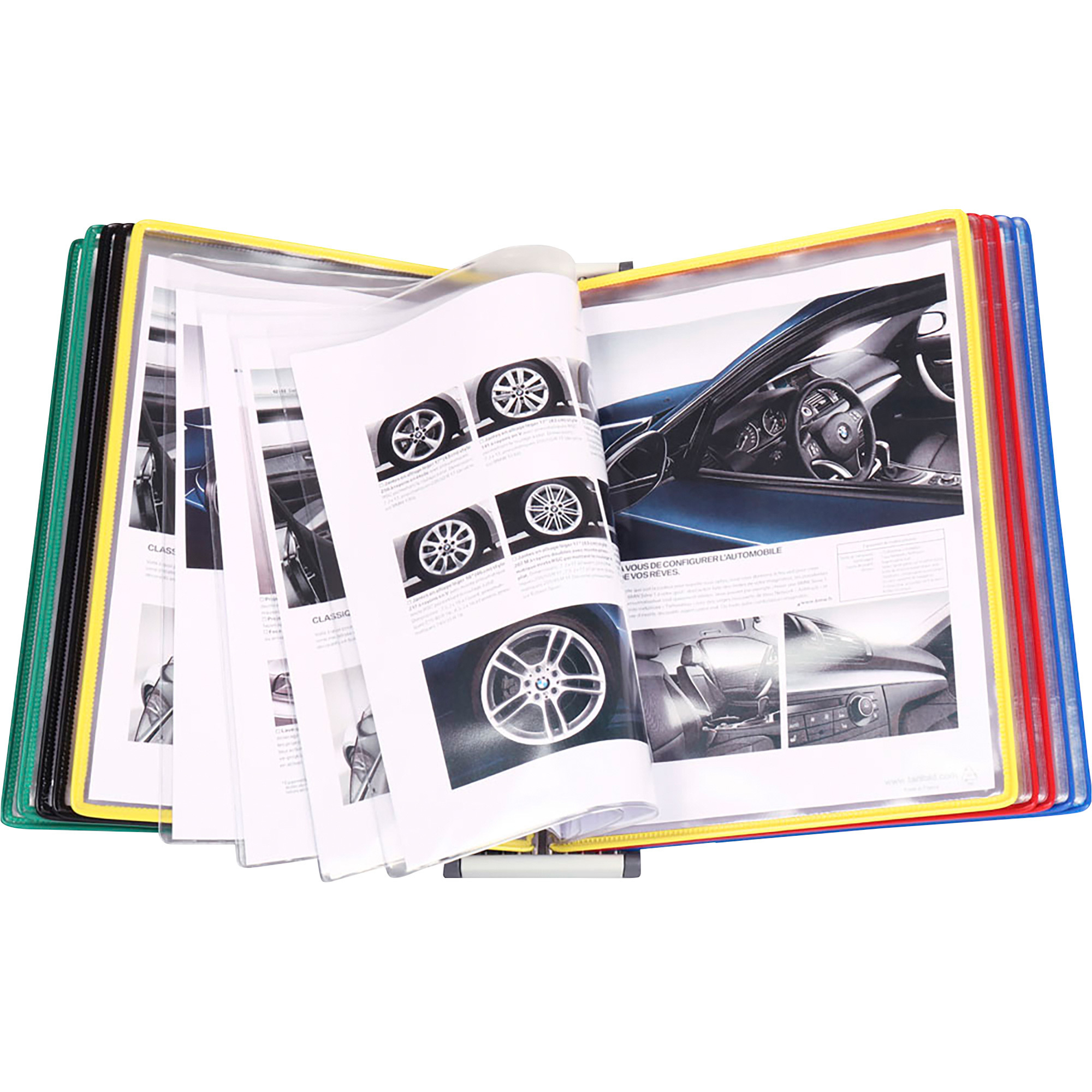 Tarifold FoldFive Wall Reference System with 5 FiveFold Display Pockets, 14in.L x 11in.W, Model# W291F