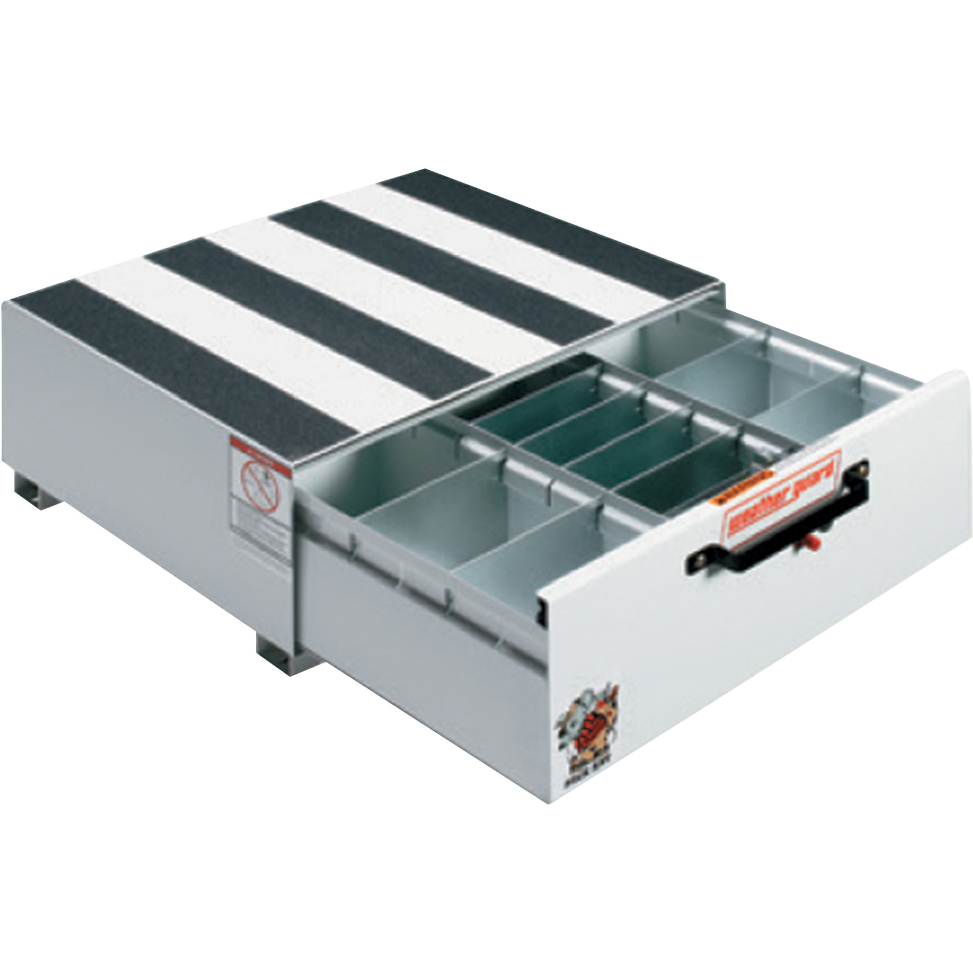Weather Guard Pack Rat Short Truck Box Storage Drawer, Steel, Brite White, 24in.L x 30in.W x 13in.H, Model# 301-3