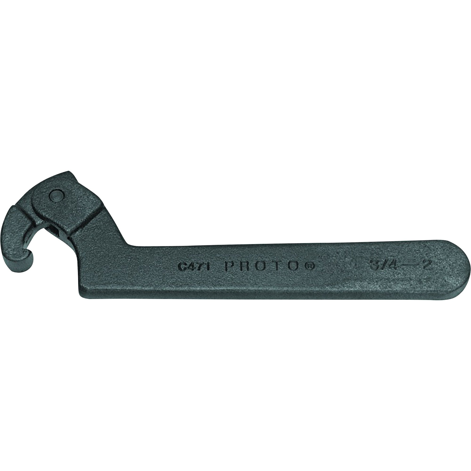 Proto Adjustable Hook Spanner Wrench — 1 1/4in.–3in., Model# JC472