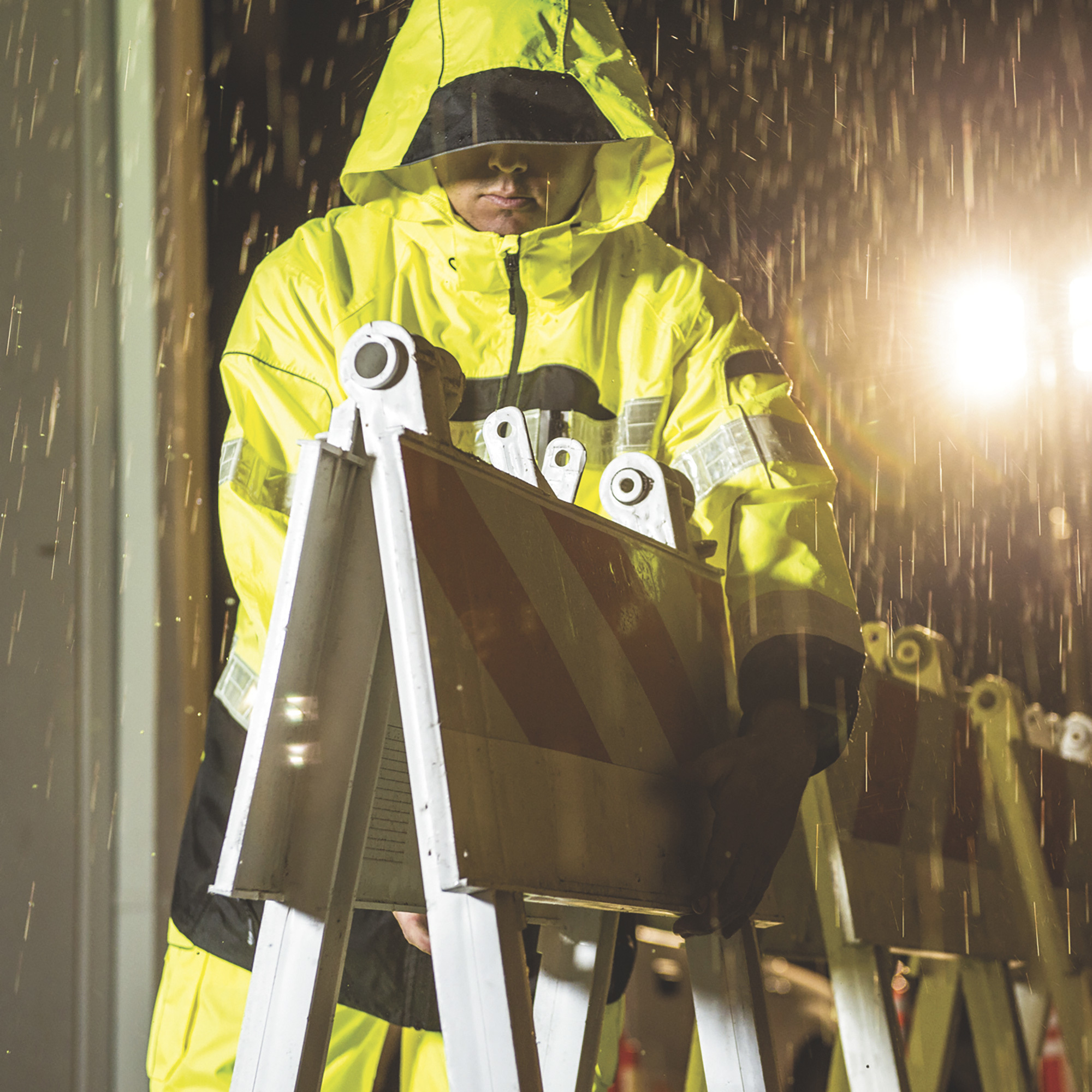 Kishigo Premium Black Series Class High Visibility Rain Jacket