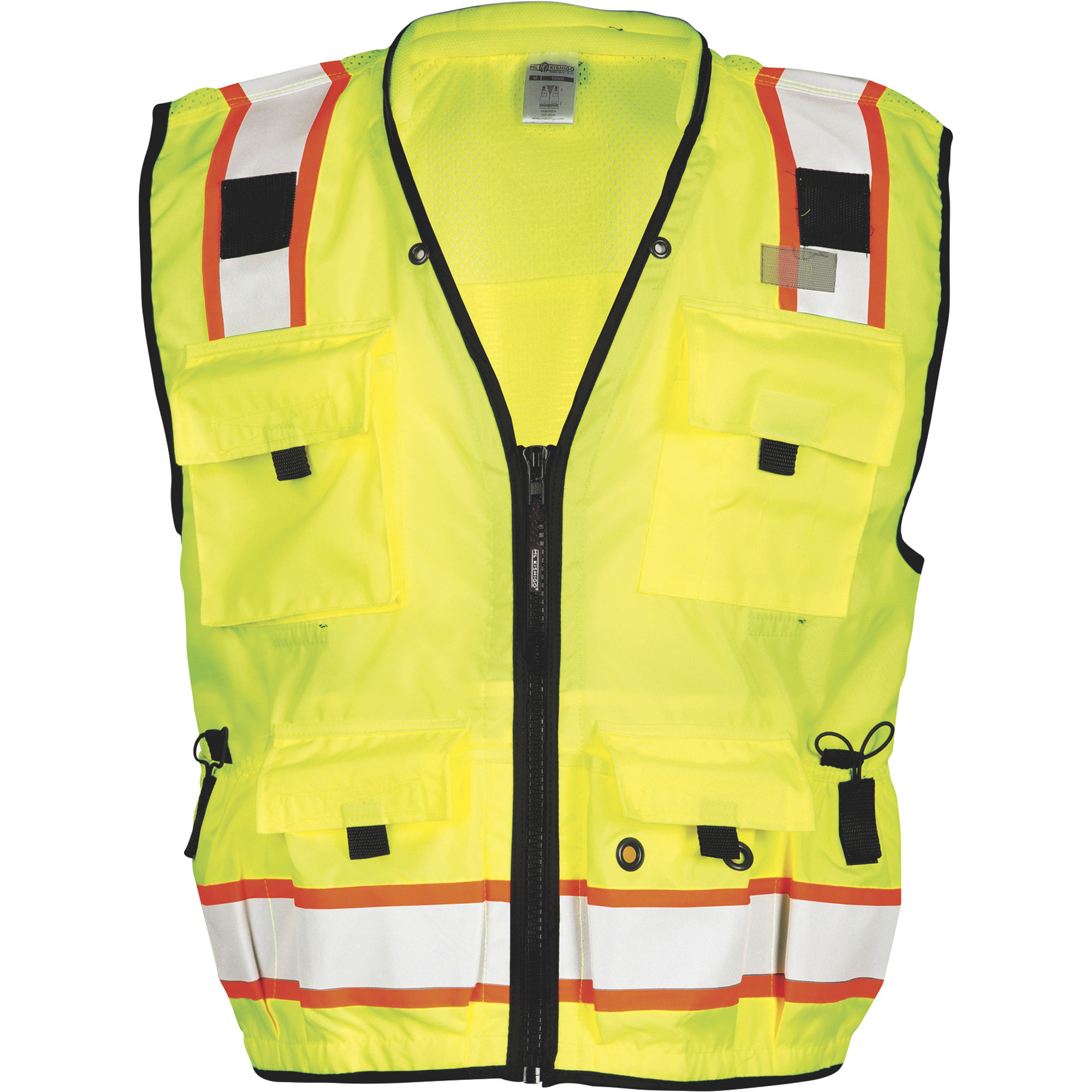 Kishigo Men's Class 2 High Visibility Professional Surveyor's Vest ...