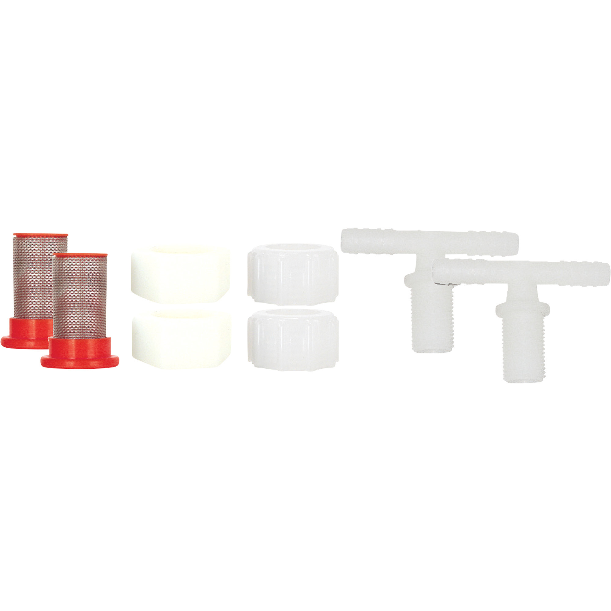 Valley Industries Tee Nozzle Body Kit - 2-Pack, 3/8in. Hose Barb, Nylon, Model# 34-140026-CSK