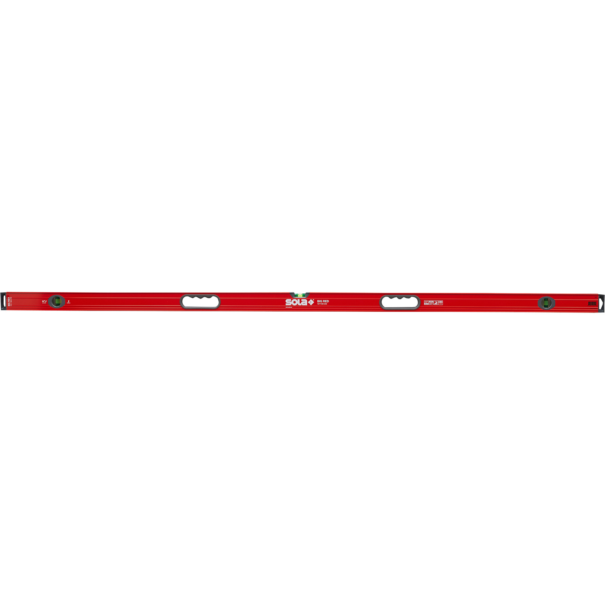 SOLA Box Beam Level - 72in., 3 Vials, Heavy-Duty, Anti-Static, Model# LSB72