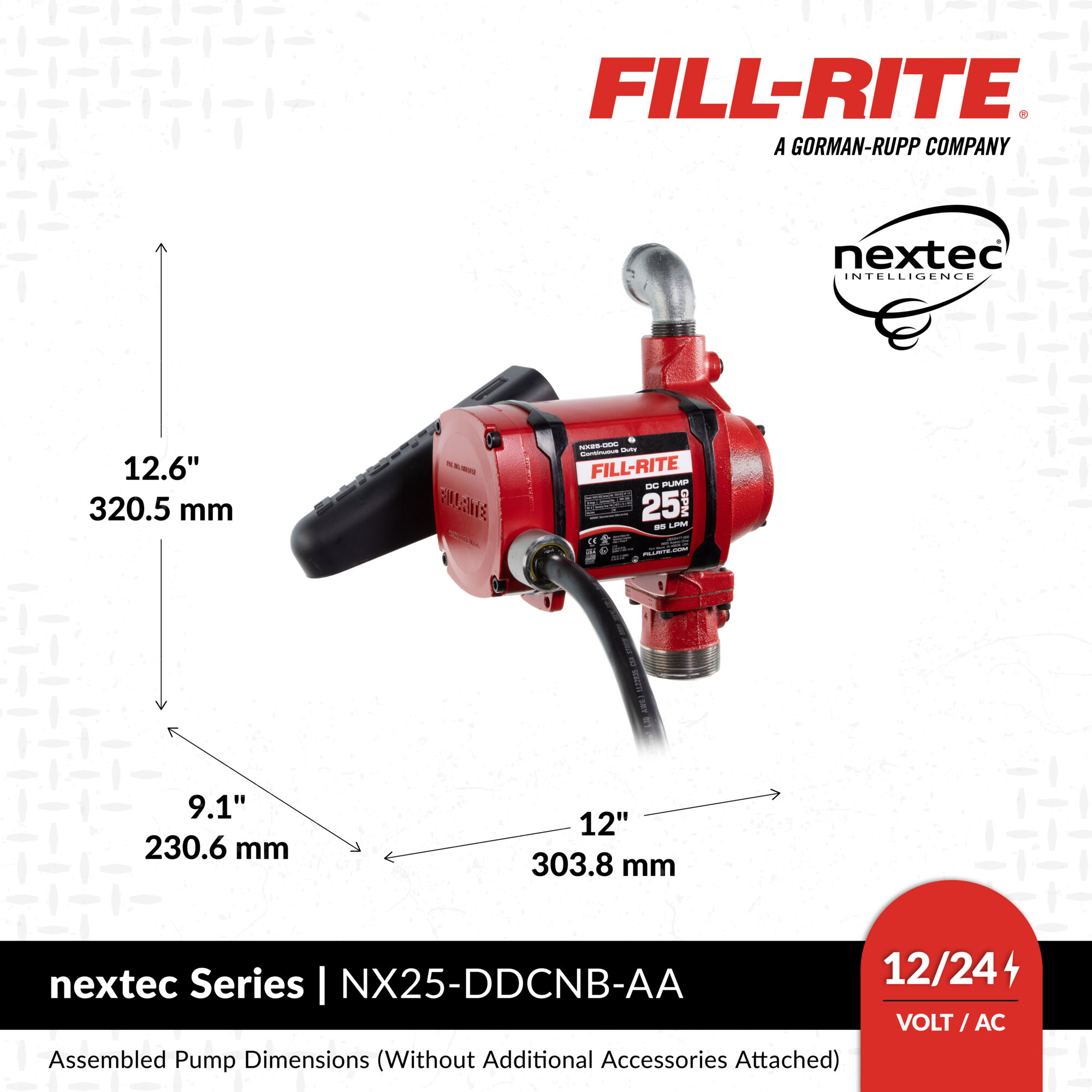 Fill-Rite Nextec 12V-24V Pumpe mit ATEX Zulassung 95l min. 