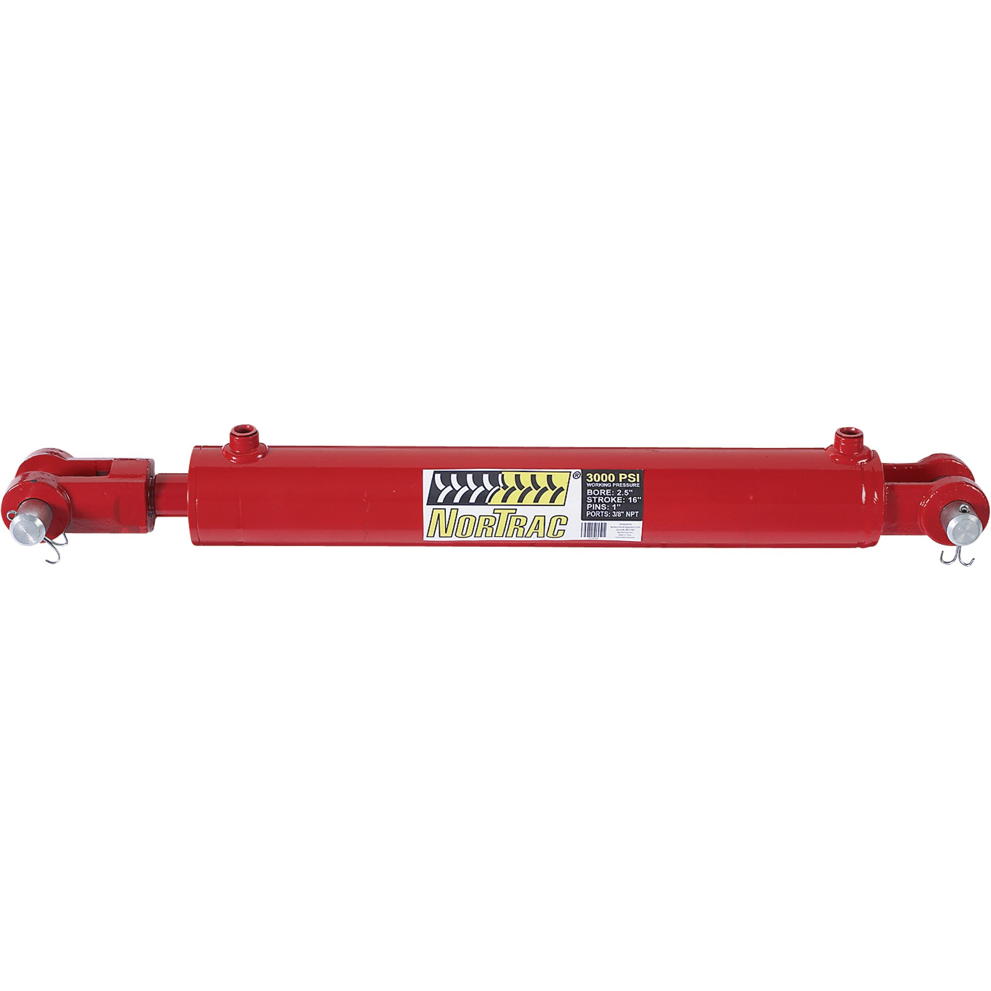 NorTrac Heavy-Duty Welded Hydraulic Cylinder — 3,000 PSI, 2.5in. Bore ...