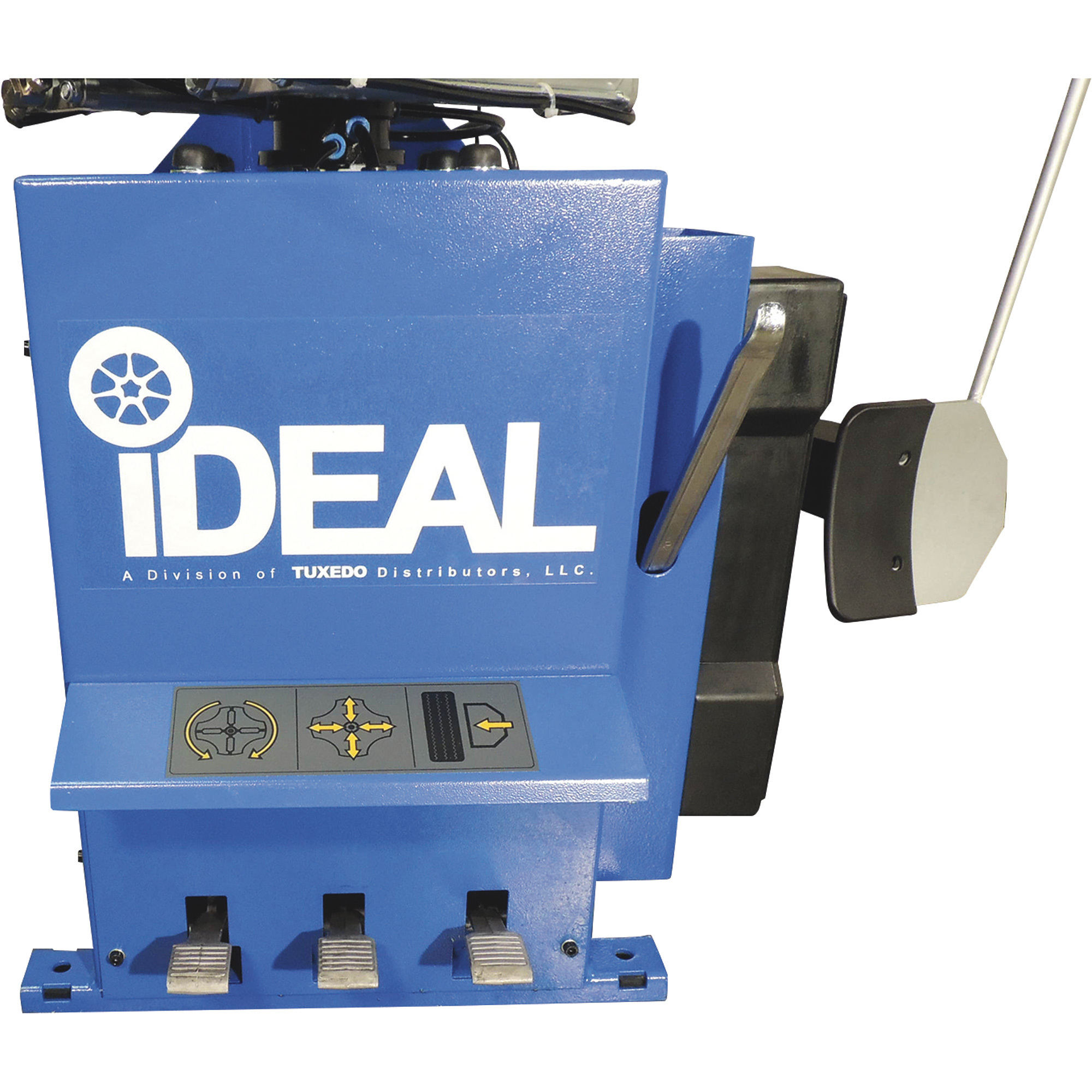Ideal Motorcycle/ATV Tire Changer with Assist Arm, 2 HP, 110 Volts, Model#   TC-400M-B-PL230-K