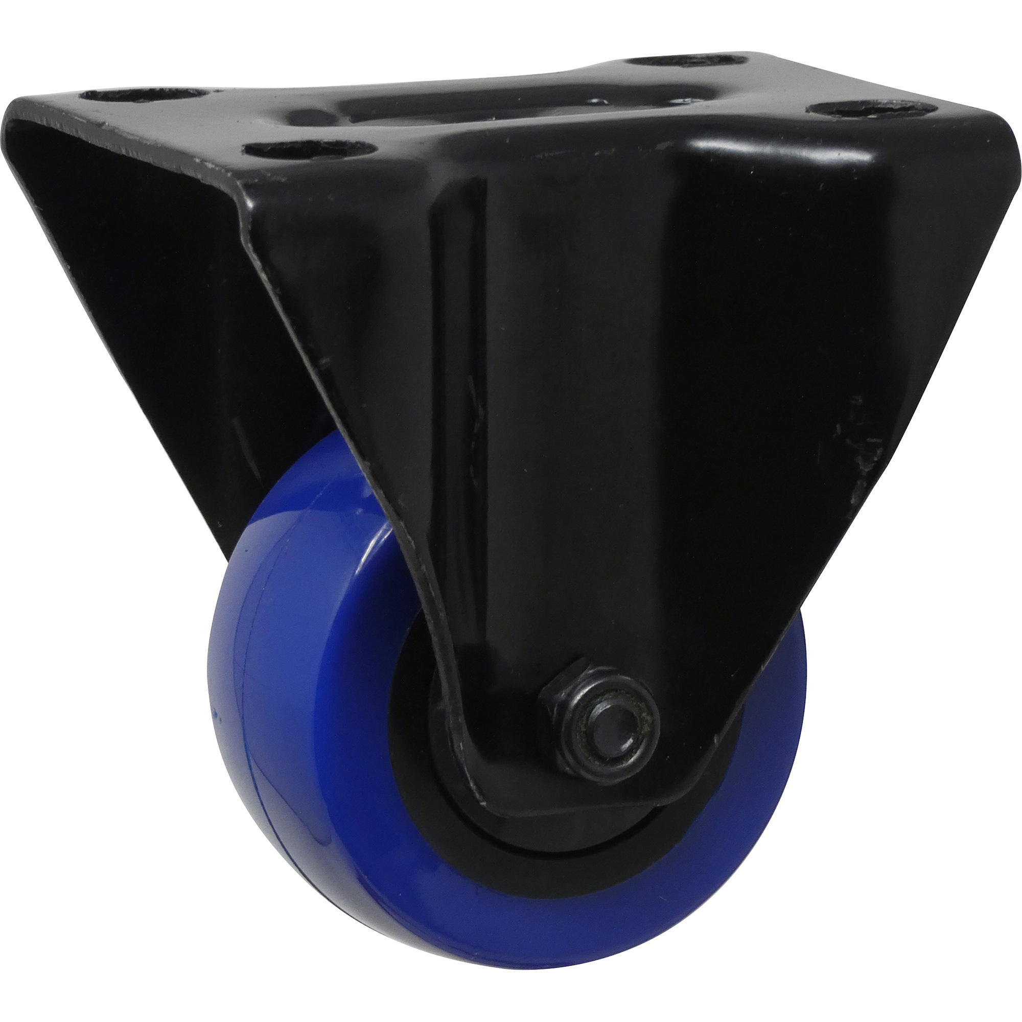Shepherd Hardware 2in. Blue Diamond TPU Rigid Caster, 20-Pack, 135-Lb. Capacity, Plate Mount, Model# 3656