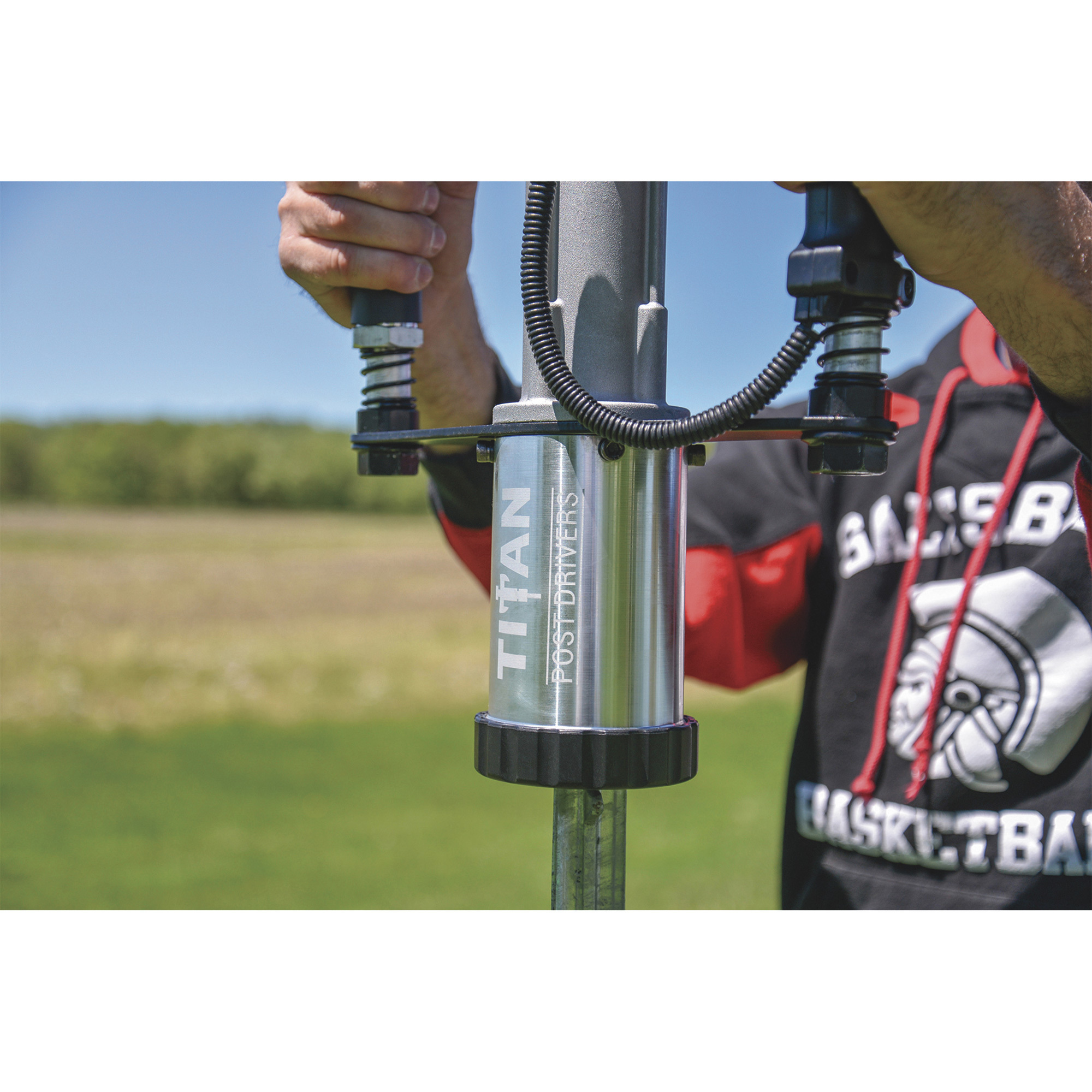 Titan Post Driver — 30Lb. Driving Head, 1.3 HP Honda GX35 Engine