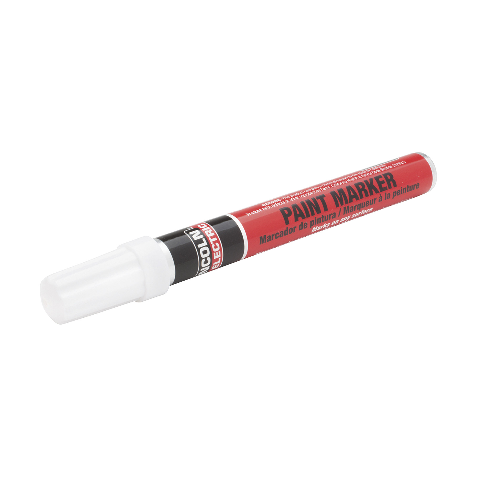 Lincoln Electric Paint Marker — White, Model# KH963