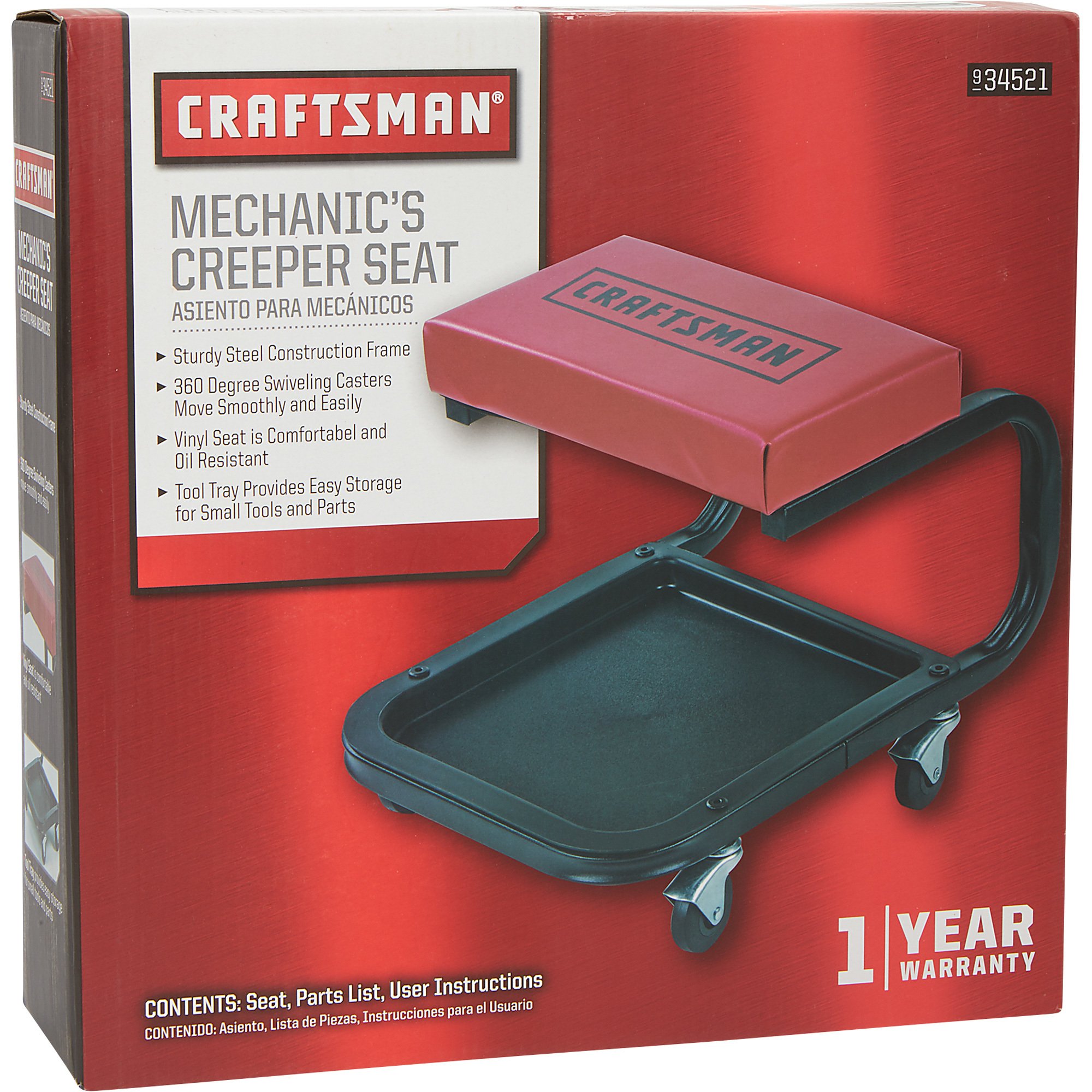 CRAFTSMAN 28.5-in x 17-in Work Seat in the Creepers & Work Seats