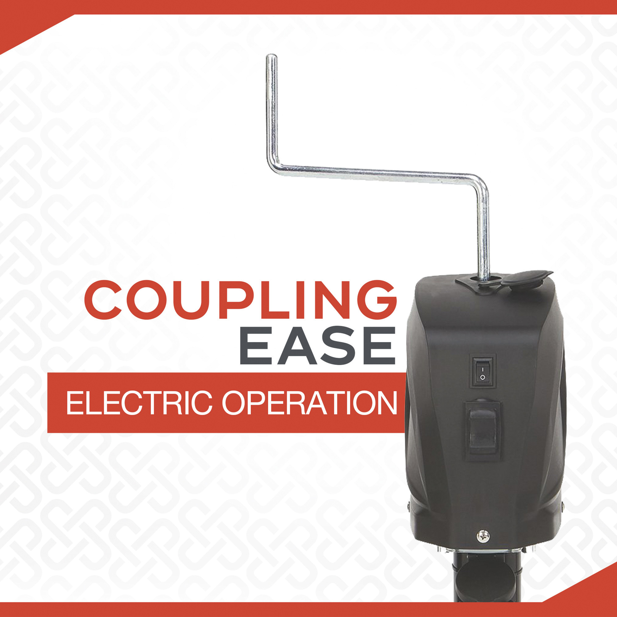 UltraTow AFrame Electric Trailer Tongue Jack, 3,500Lb. Capacity, 12