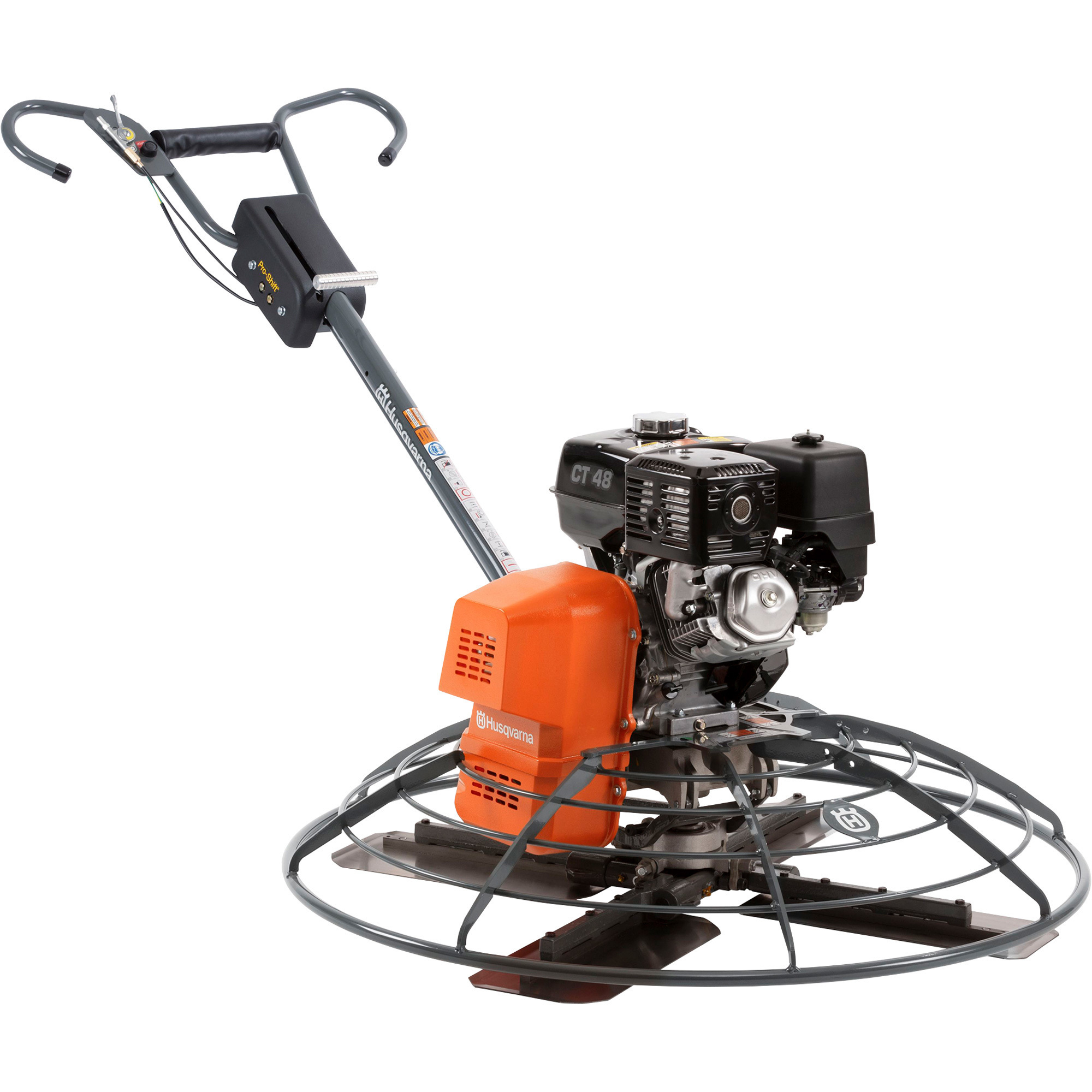 Husqvarna Twist Pitch Concrete Power Trowel, 48in. Diameter, 13 HP Honda GX 390 Engine, Model# CT 48-13A-V
