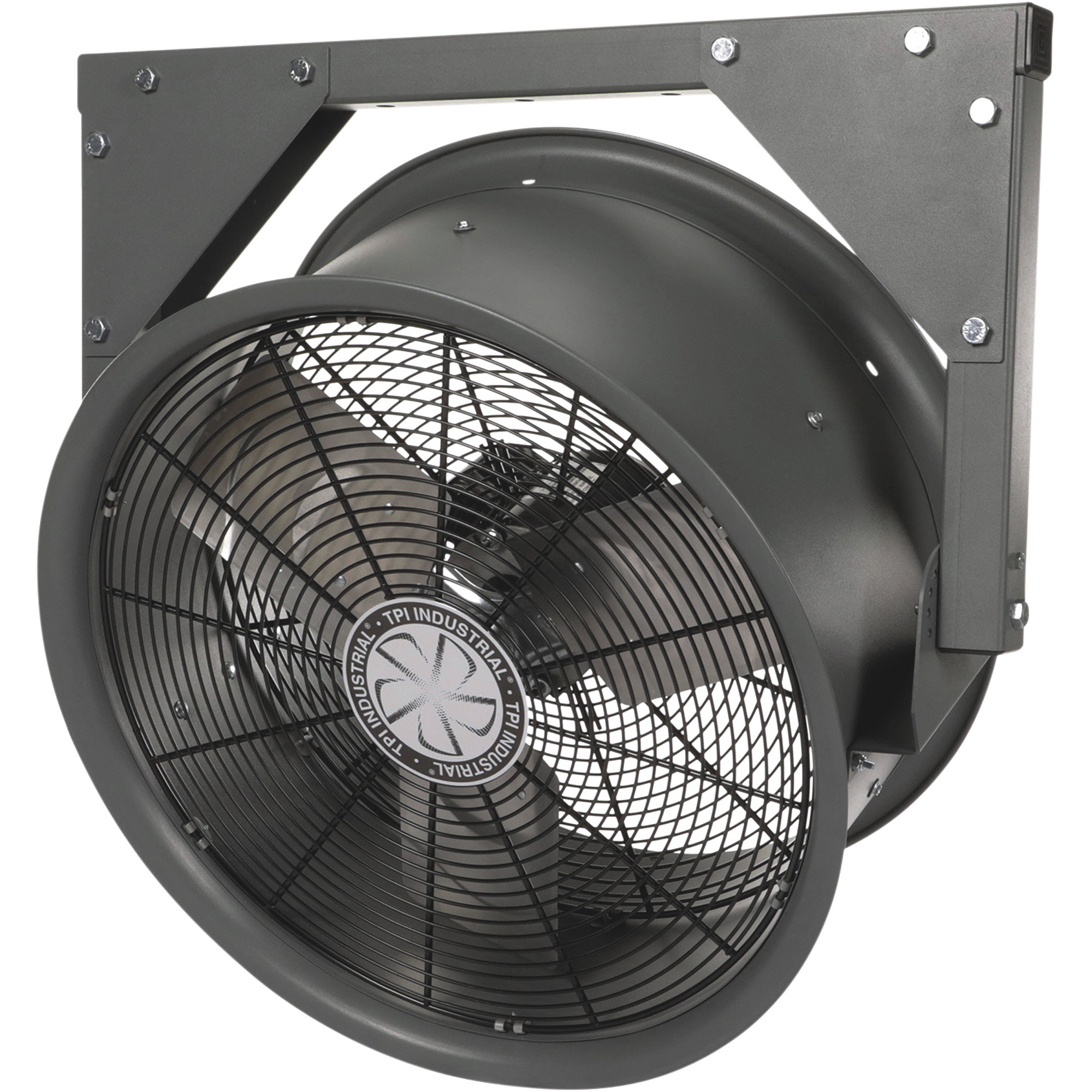 TPI High-Velocity Wall-Mount Fan - 24in. Diameter, 5290 CFM, Single Speed, Model# HV24-120V