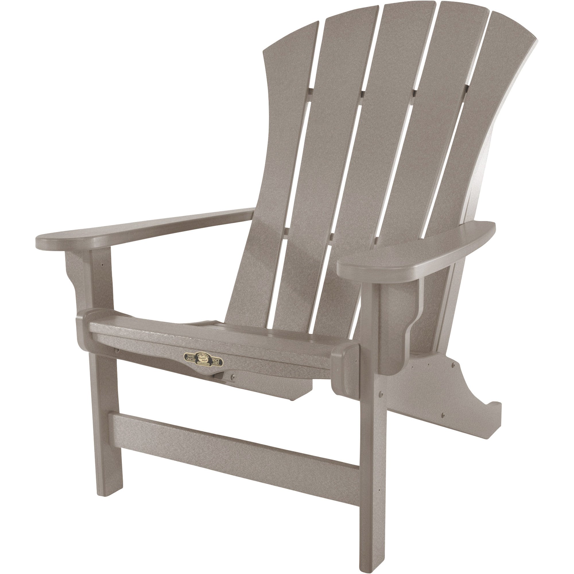 All Weather Capterra Casual Flat Back Adirondack Chair Made of 100% Recycled Plastic Bottle Caps