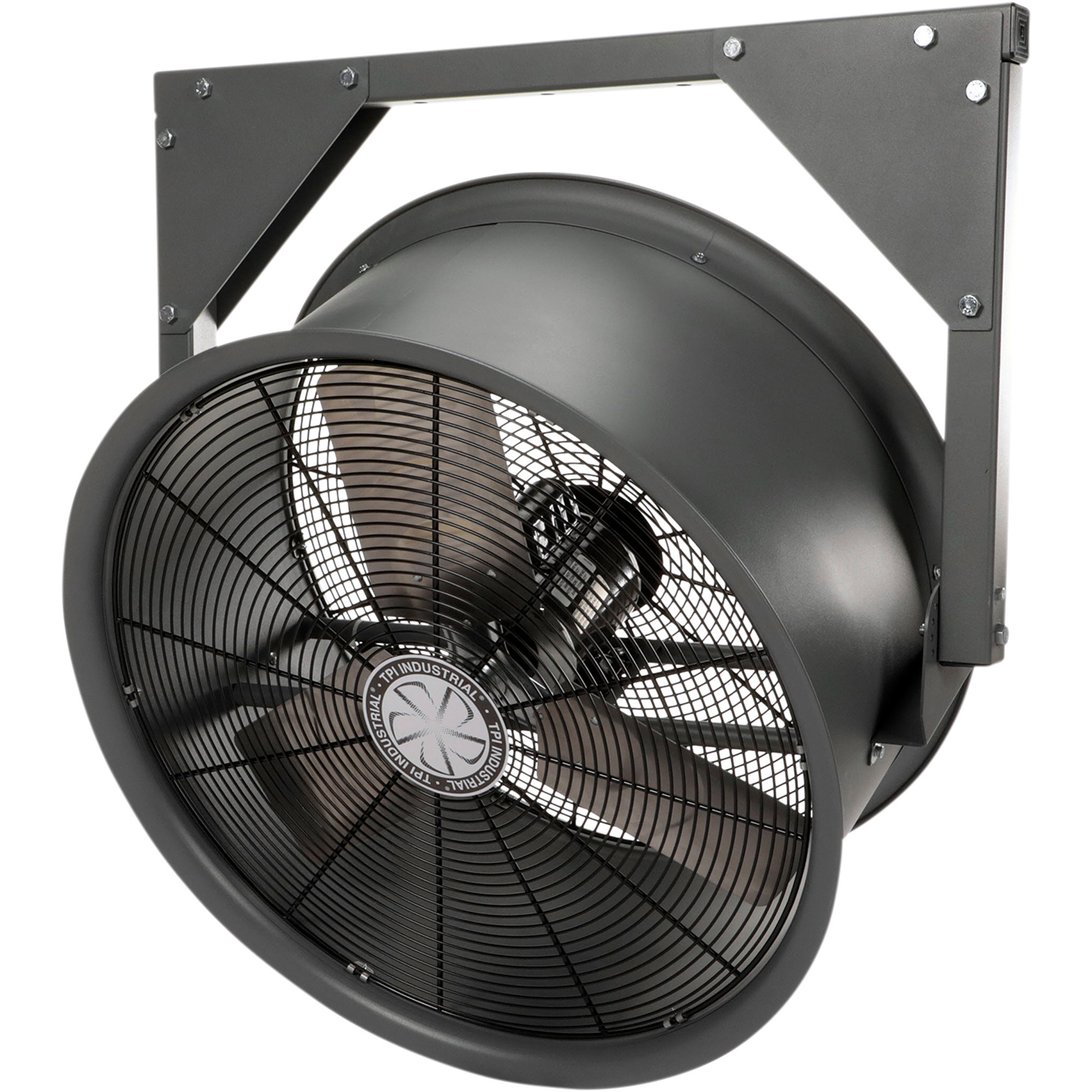 TPI High Velocity Wall-Mount Air Circulator Fan - 30in. Diameter, 9000 CFM, Single Speed, Model# HV30-480V