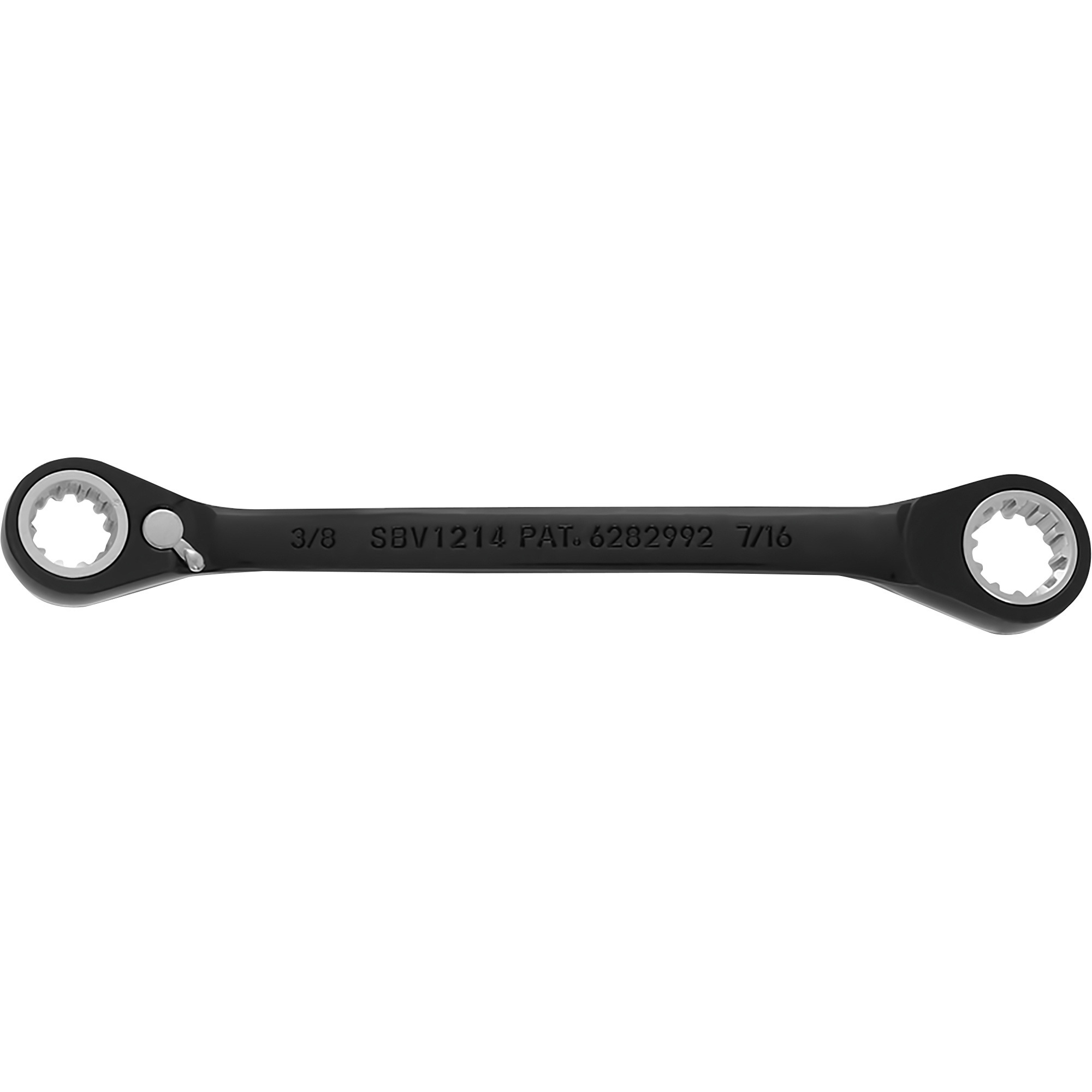 Proto Double Box Reversible Ratcheting Wrench, 3/8in. x 7/16in., Model# JSBV1214