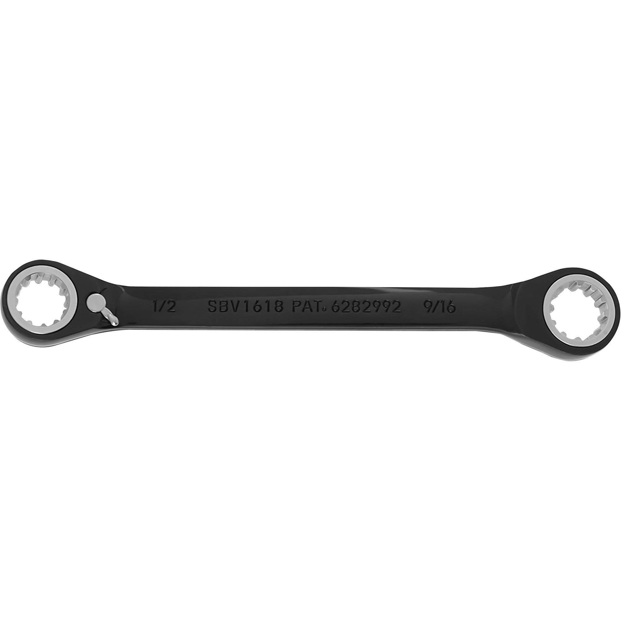 Proto Double Box Reversible Ratcheting Wrench, 1/2in. x 9/16in., Model