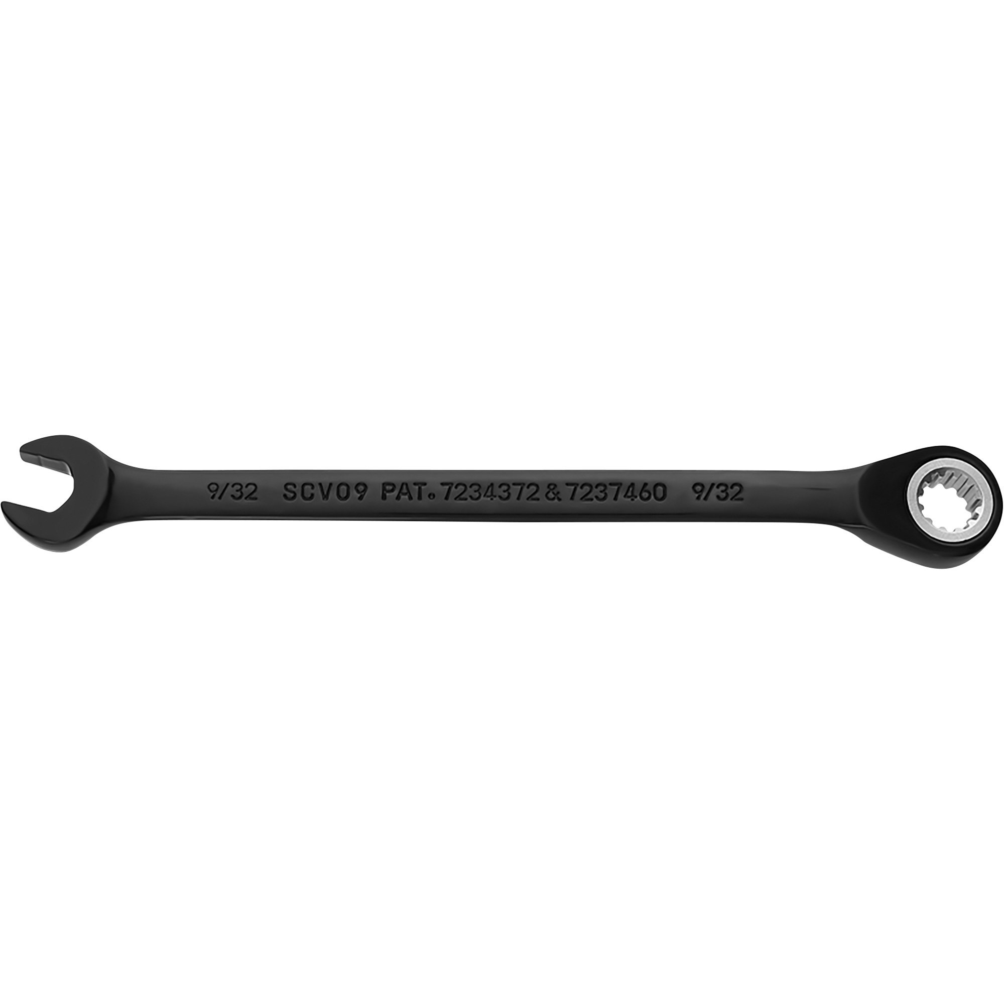 Proto 9/32in. Black Chrome Combination Reversible Ratcheting Wrench ...