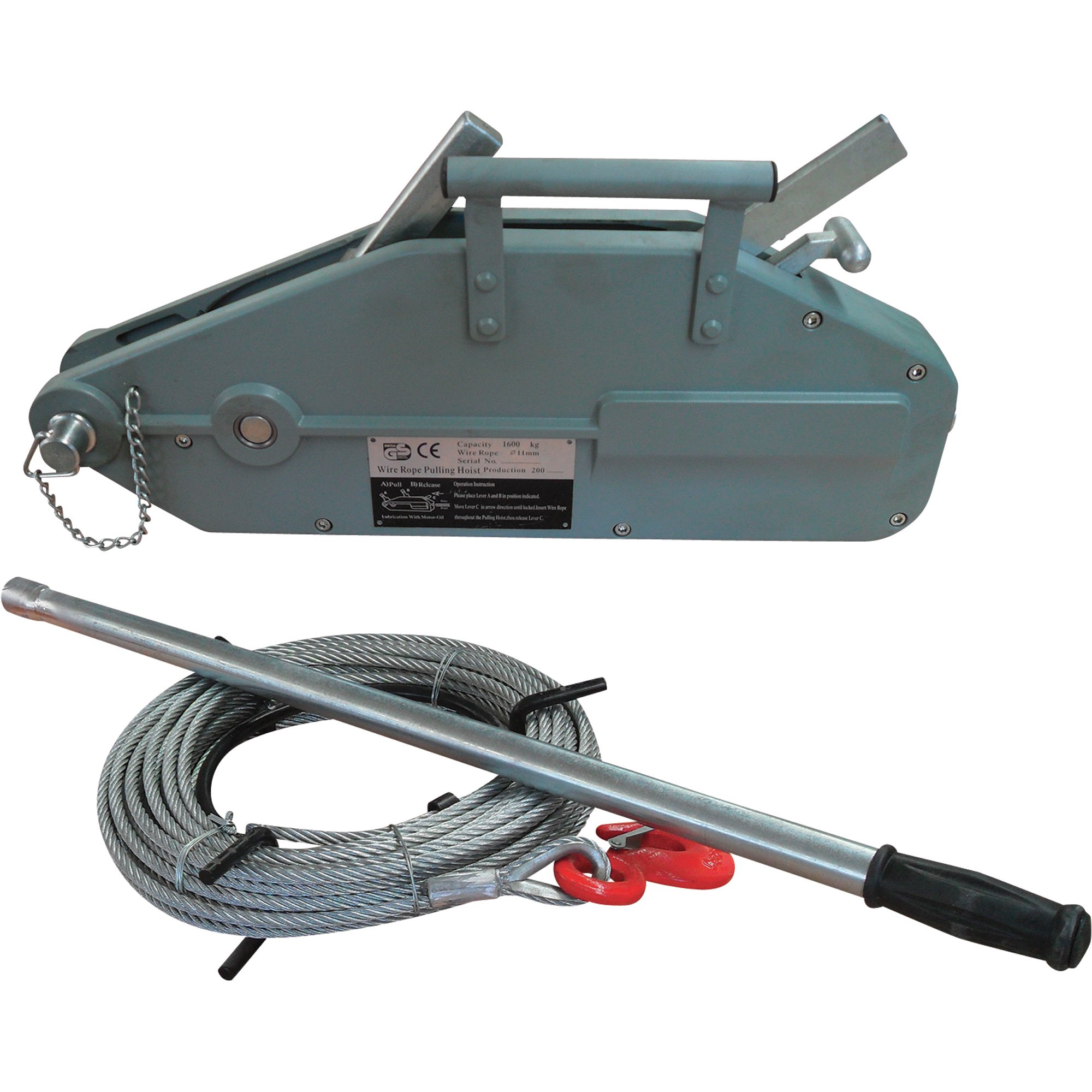 Northern Industrial Wire Rope Pulling Hoist — 1.6-Ton Capacity