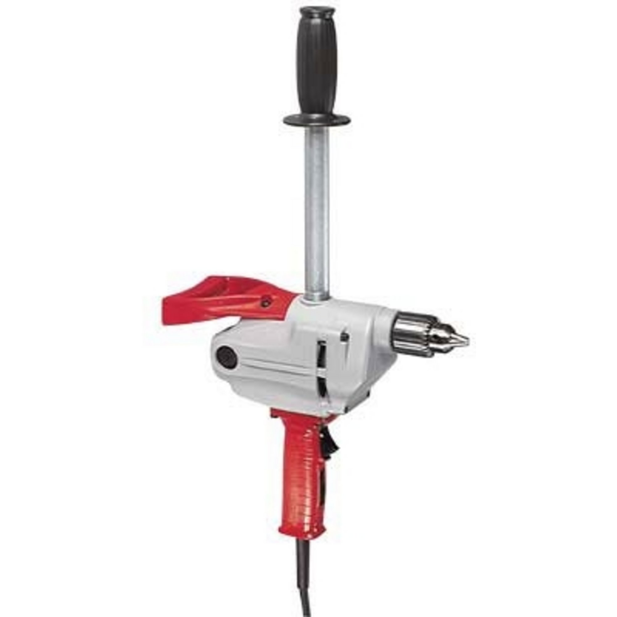 Milwaukee Compact Corded Electric Spade Handle Drill With Pipe Handle — 1/2in. Keyed Chuck, 7.0 Amp, 650 RPM, Model# 1610-1