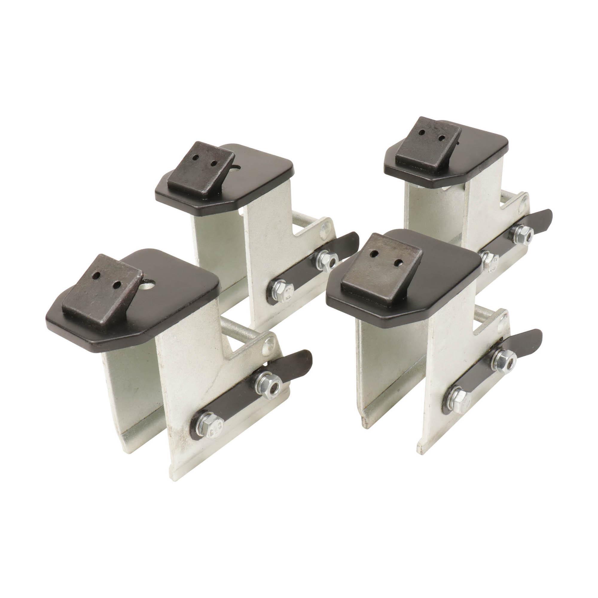 Ranger Elevated Tire Changer Extension Wheel Clamps — Set of 4, Fits R745, Heavy Steel Construction, Anodized Finish, Model# 5327861