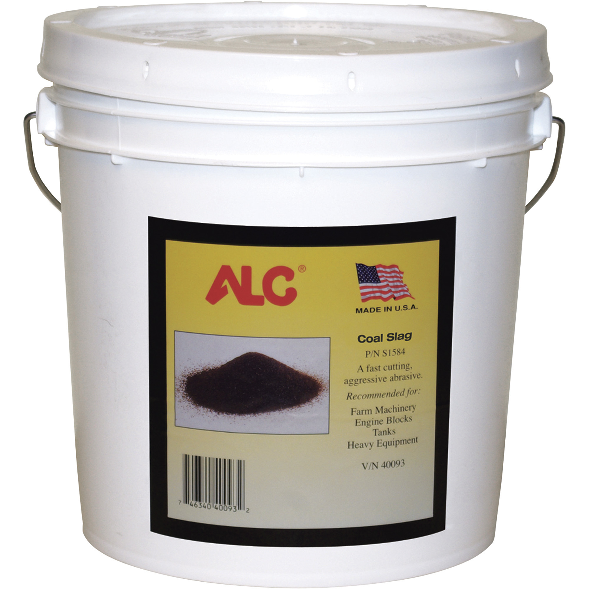 ALC Coal Slag Abrasive Blast Media, 25 Lbs., Model# 40093