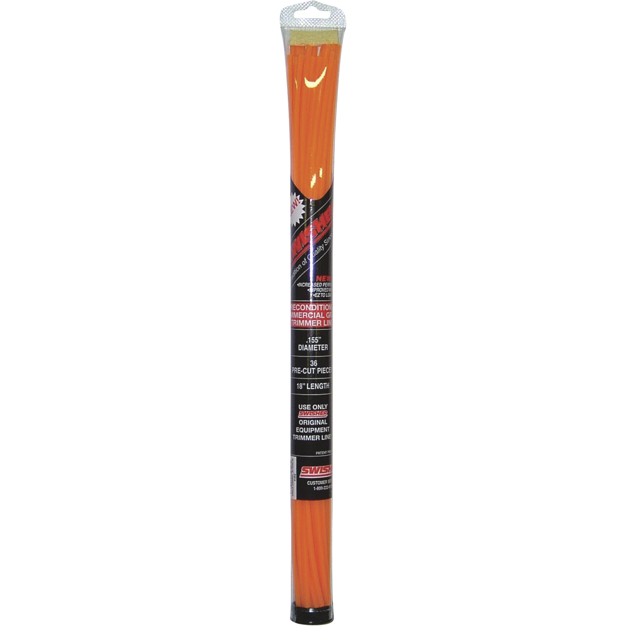 Swisher Replacement String Trimmer Line, 0.155 Diameter, 36-Pk 