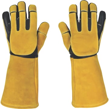 Klutch Cut-Resistant Goatskin/Cowhide MIG Welding Gloves        