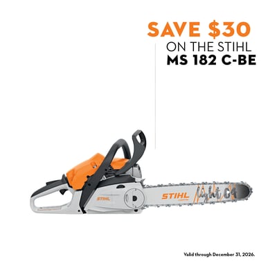 STIHL MS 182 C-BE Gas Chainsaw, 16in. Light 04 Guide Bar, 35.8cc Engine, Easy2Start, Model# MS 182 C-BE
