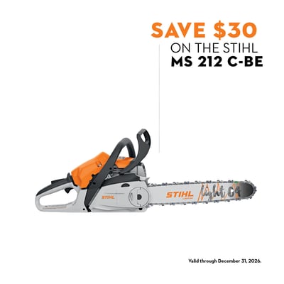 Stihl, Gasoline Powered Chain Saw, Bar Length 18 in, Engine Displacement 38.6 cc, Model# MS 212 C-BE