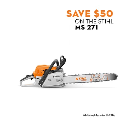 Stihl Gas-Powered Chainsaw Farm Boss, 18in. Bar, 50.2cc, 0.325in. Chain Pitch, Model# MS 271 18