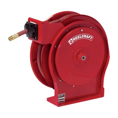 Reelcraft Hose Reel- 1/2in x 50ft Air/Water, Spring Retracta