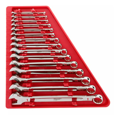 Milwaukee Combination Wrench Set, 15-Pc., SAE, Model# 48-22-9415