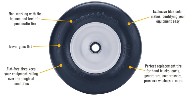 Please see replacement item# 50803 Marathon Tires Flat Free Lawn Mower Please see replacement item# 50803 Marathon Tires Flat Free Lawn Mower
