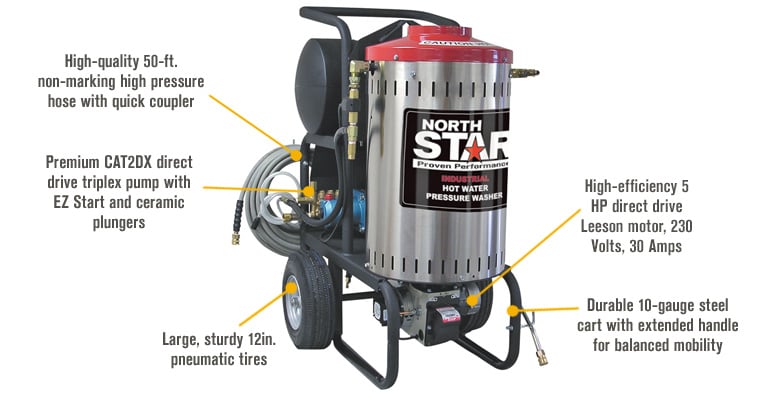  Northstar Electric Wet Steam Cleaner and Hot Water