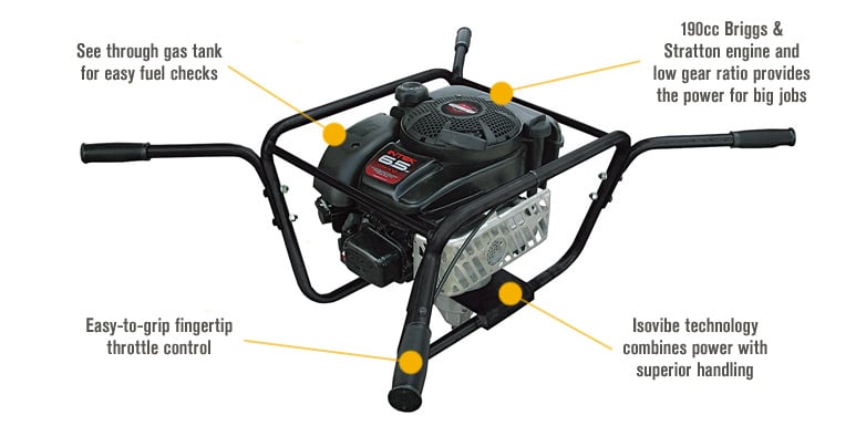 Briggs and stratton post hole digger discount